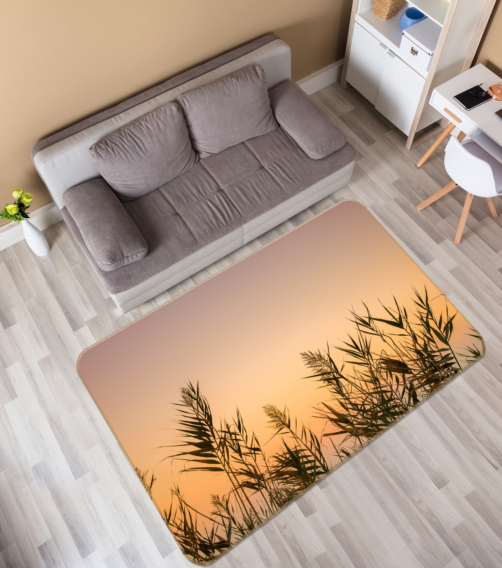 3D Reeds 83268 Assaf Frank Rug Non Slip Rug Mat