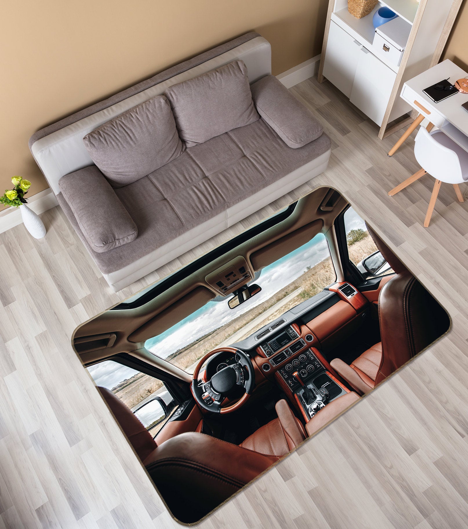 3D Car Interior 67216 Vehicle Non Slip Rug Mat