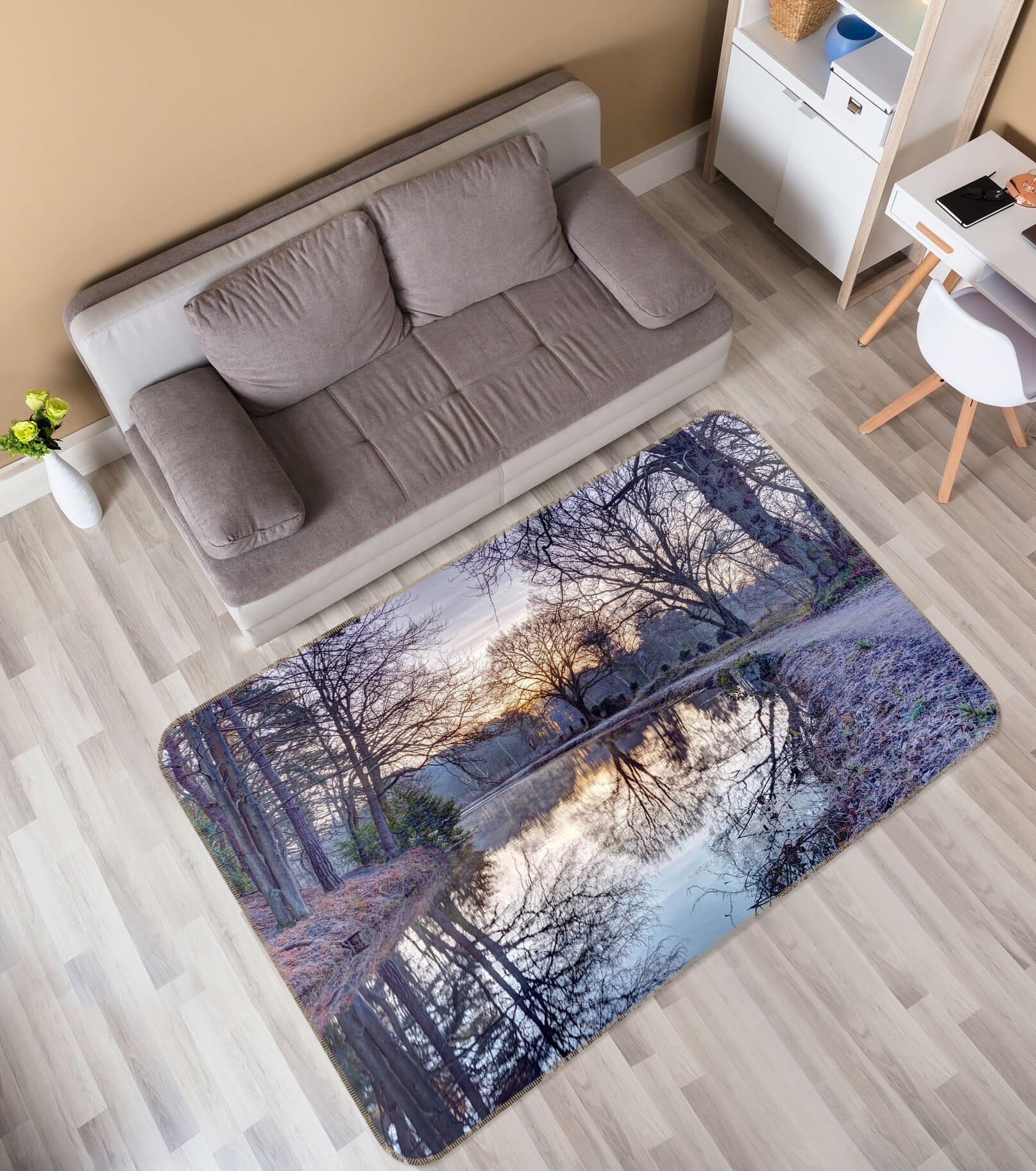 3D Forest Path 3029 Assaf Frank Rug Non Slip Rug Mat Mat AJ Creativity Home