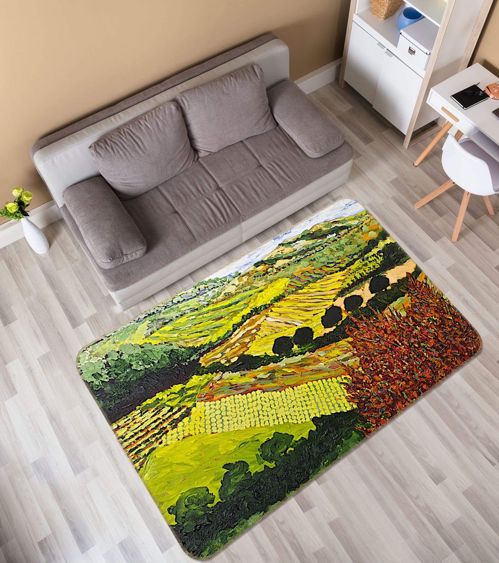 3D Red Bush 1021 Allan P. Friedlander Rug Non Slip Rug Mat Mat AJ Creativity Home