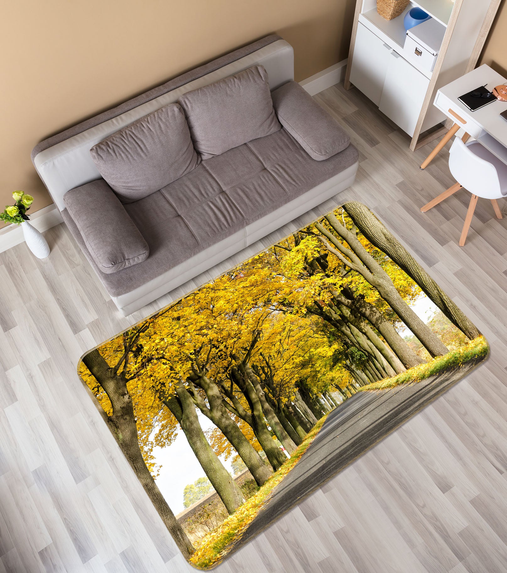 3D Tree Trail 35104 Non Slip Rug Mat