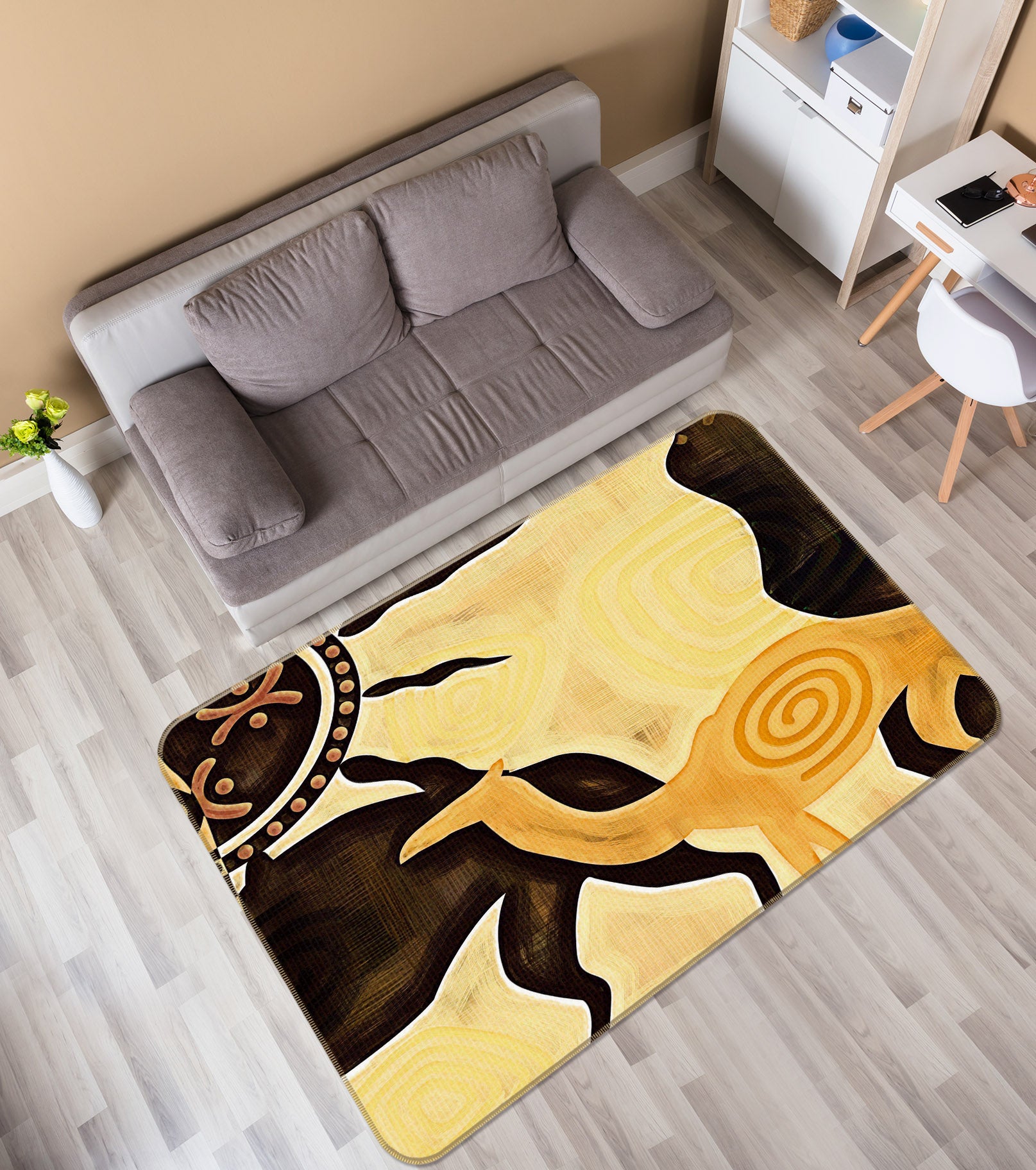 3D Pattern 33155 Non Slip Rug Mat