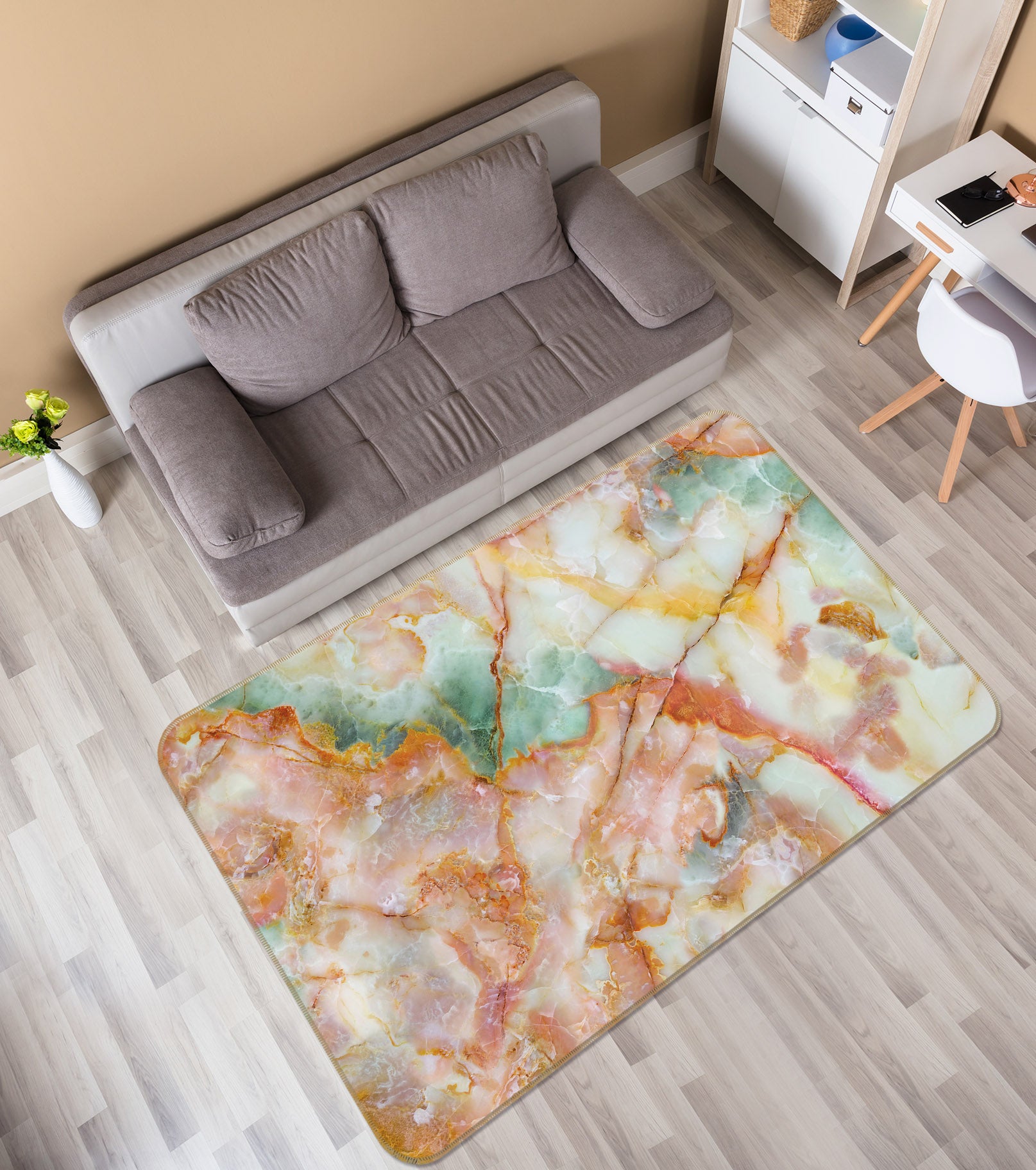 3D Marbling 27123 Non Slip Rug Mat
