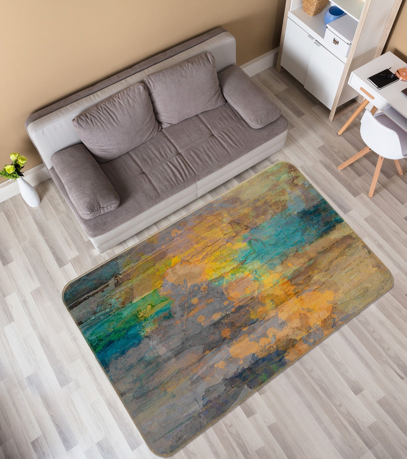 3D Graffiti 125 Michael Tienhaara Rug Non Slip Rug Mat Mat AJ Creativity Home