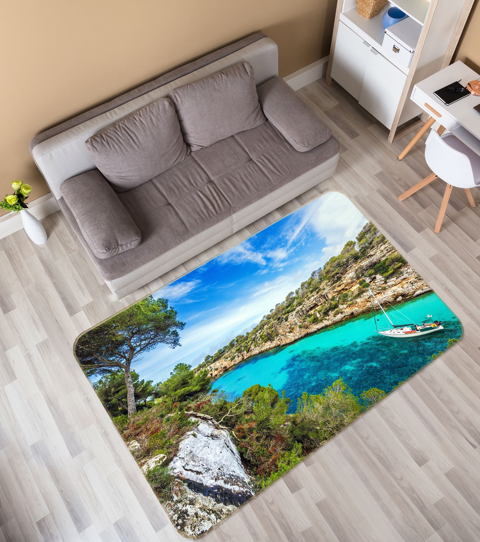3D Landscape 77009 Non Slip Rug Mat