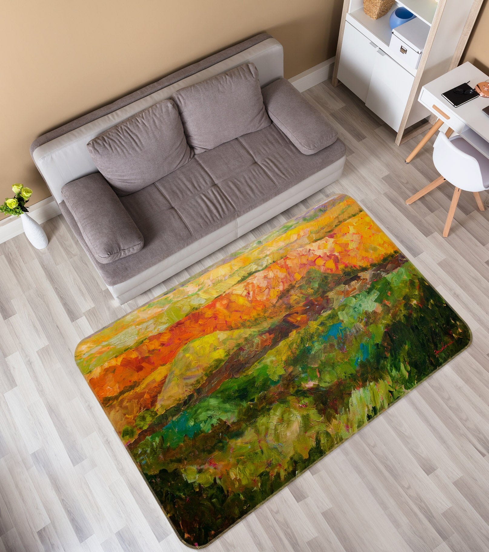 3D Grassland Plant 1018 Allan P. Friedlander Rug Non Slip Rug Mat Mat AJ Creativity Home
