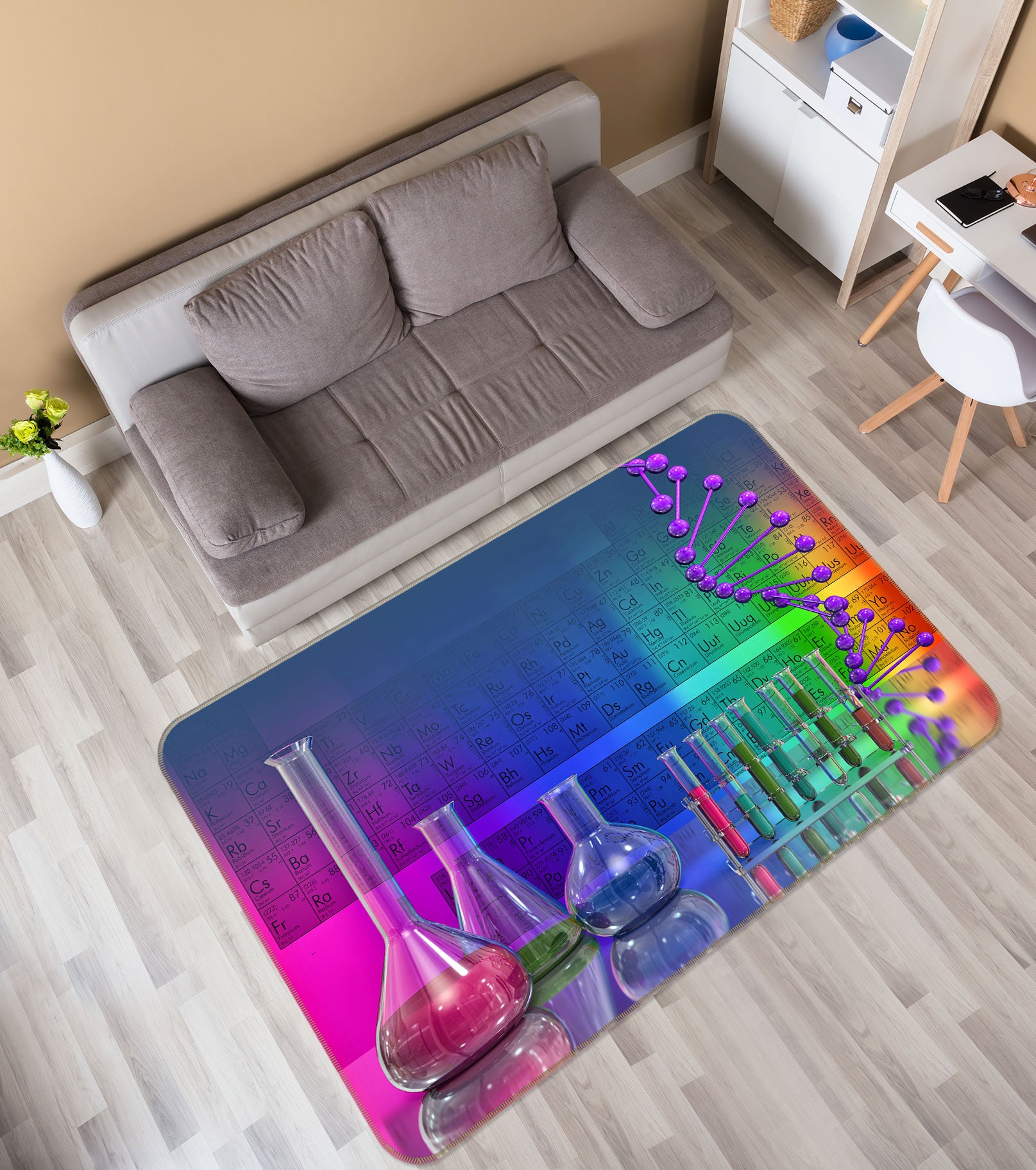 3D Color Measuring Cup 77113 Non Slip Rug Mat