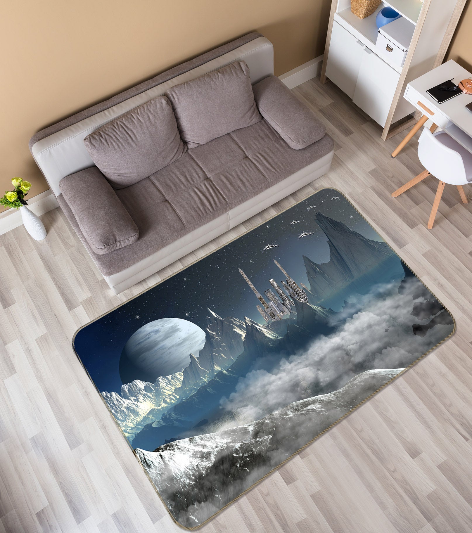 3D Planet 34197 Non Slip Rug Mat