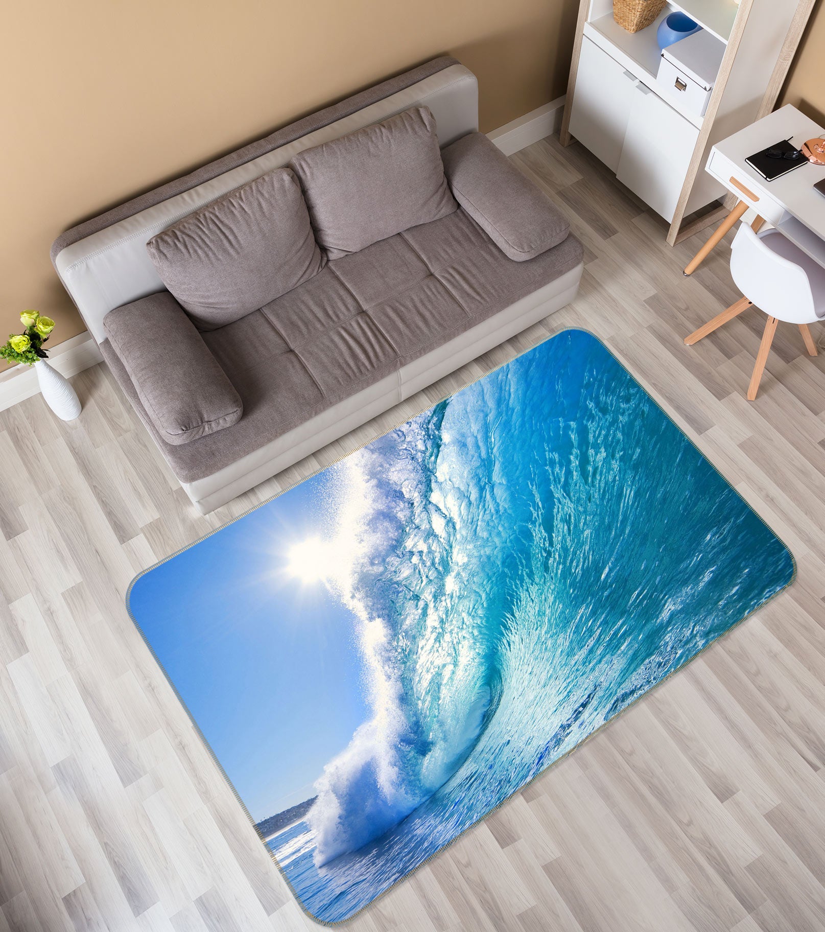 3D Waves 75216 Non Slip Rug Mat