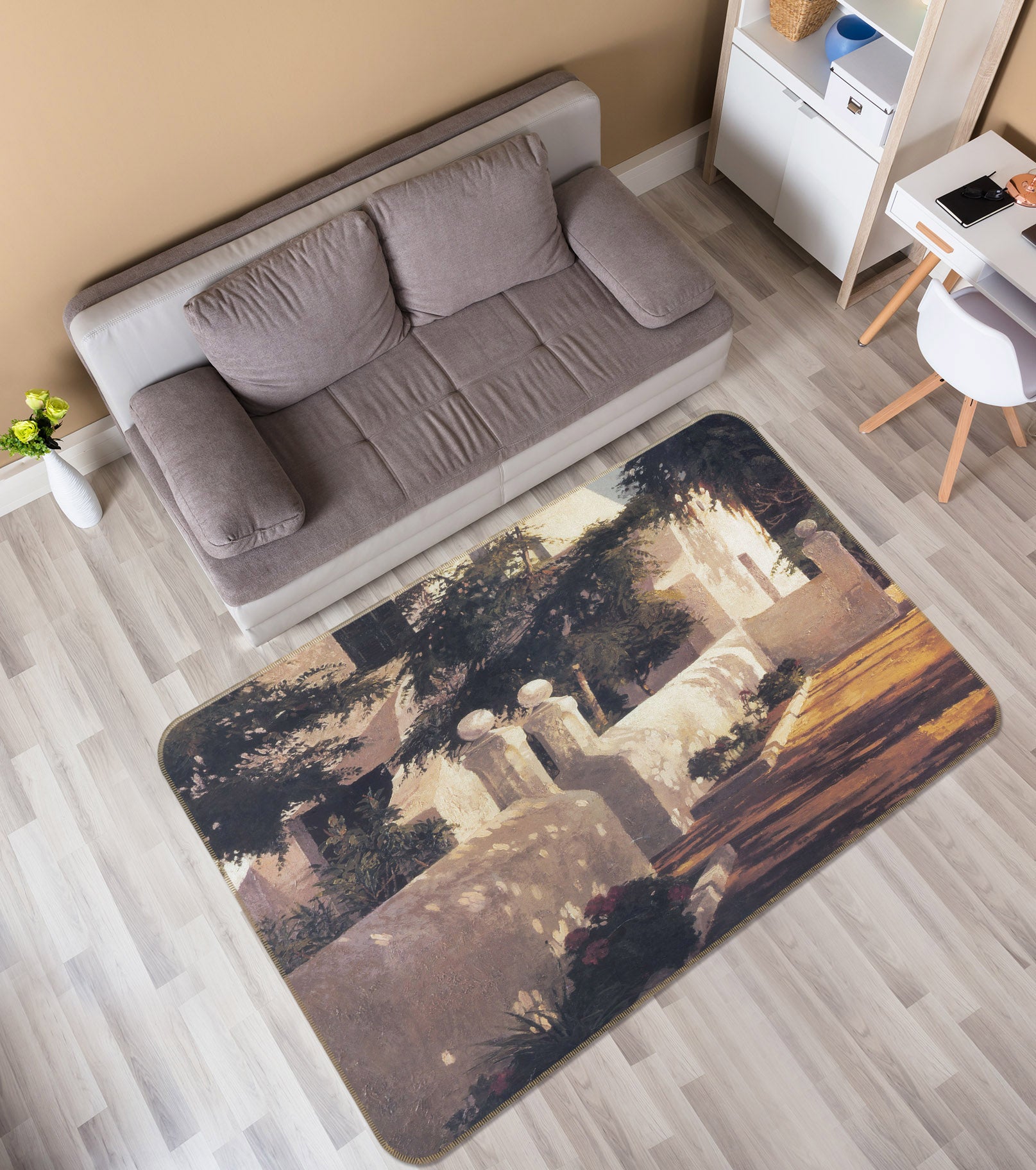 3D Houses 32045 Non Slip Rug Mat