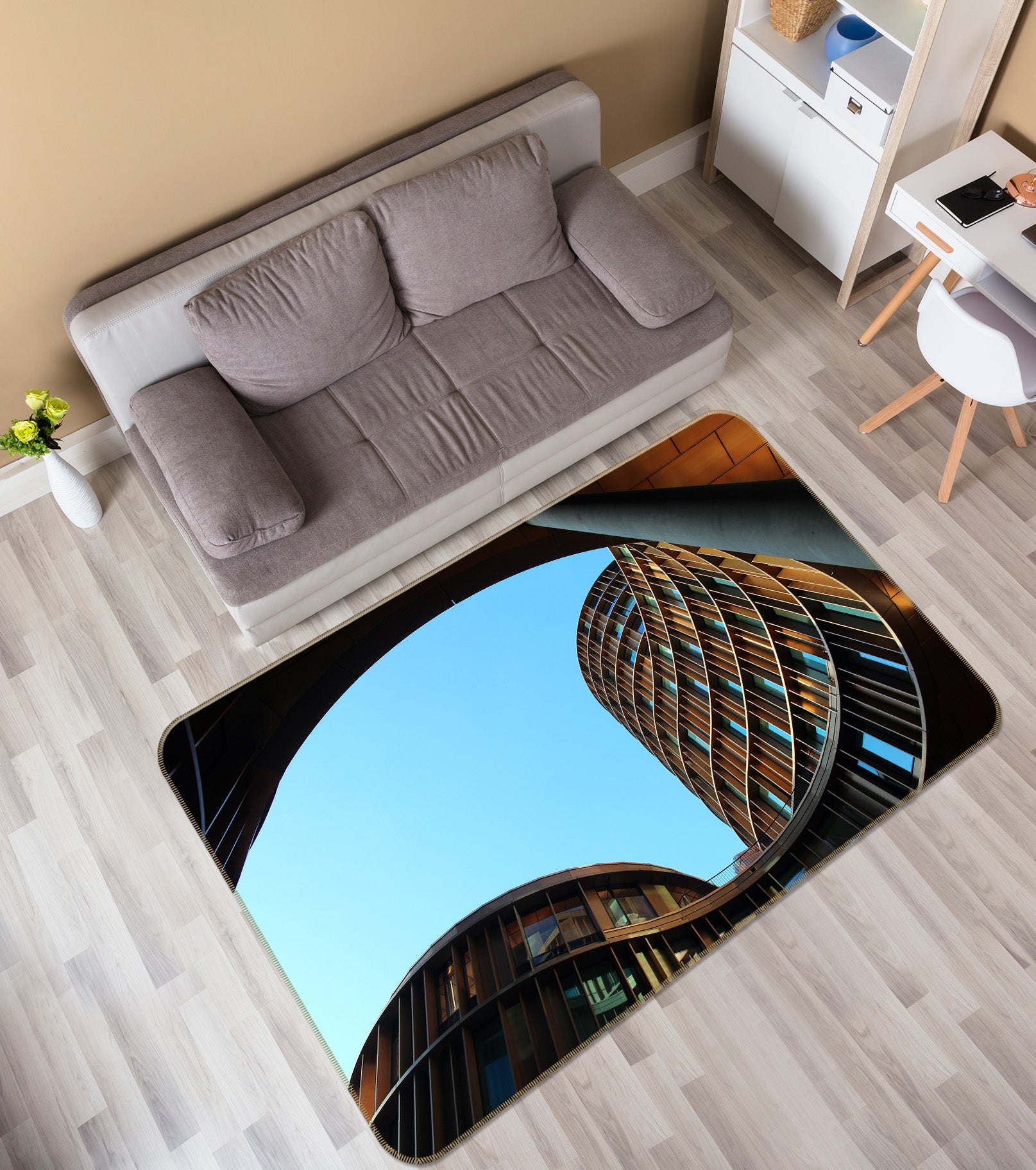 3D Building 36099 Non Slip Rug Mat