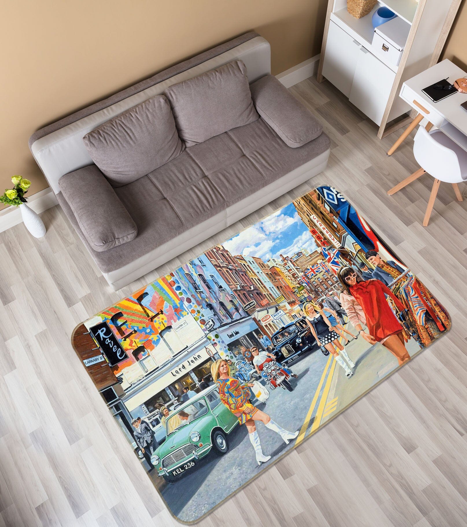 3D Fashion Girl 1063 Trevor Mitchell Rug Non Slip Rug Matat Mat AJ Creativity Home