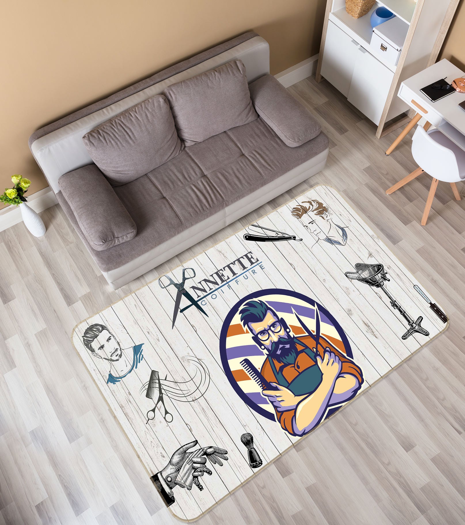 3D Barber 77030 Non Slip Rug Mat