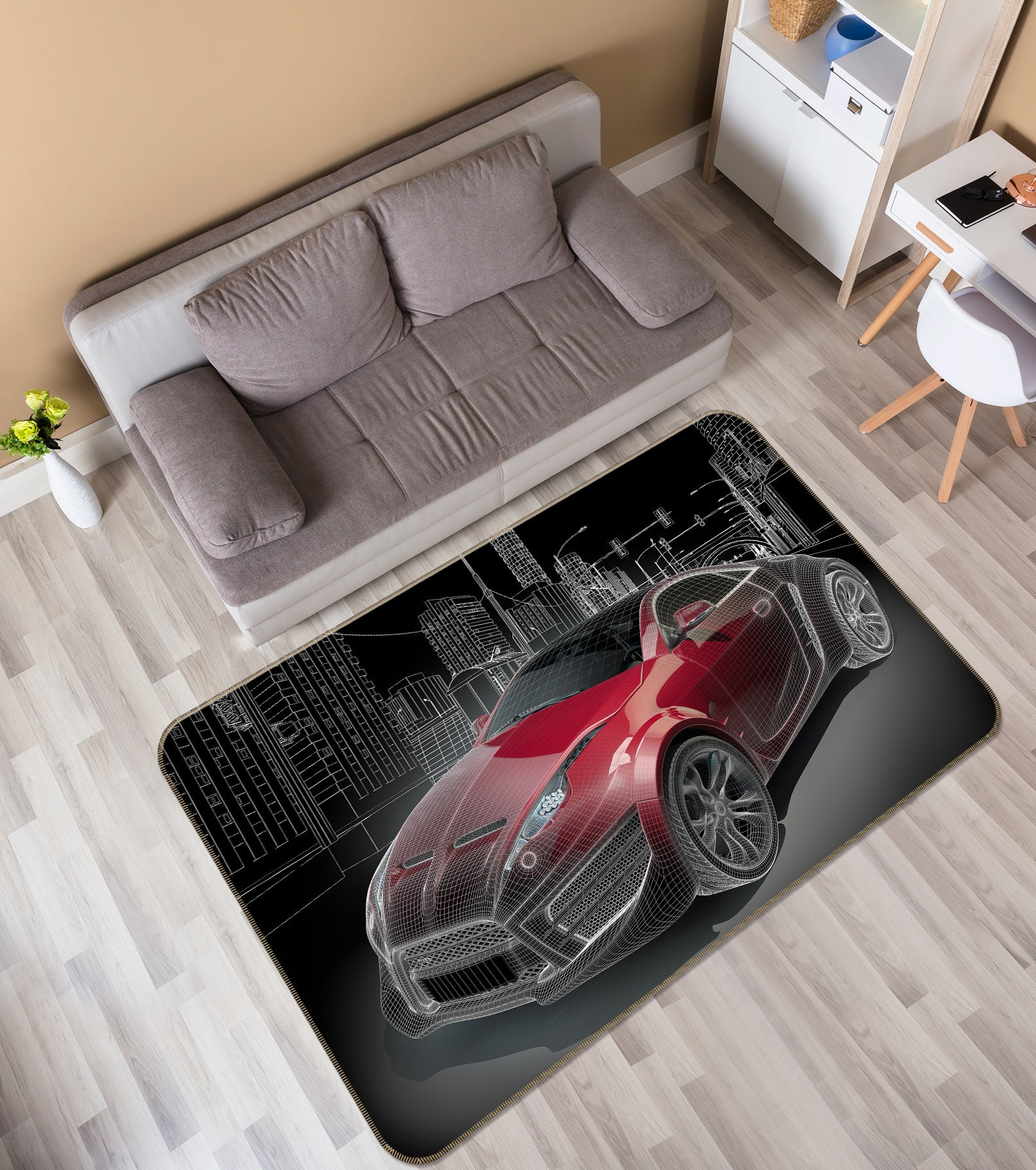 3D Car 38203 Vehicle Non Slip Rug Mat