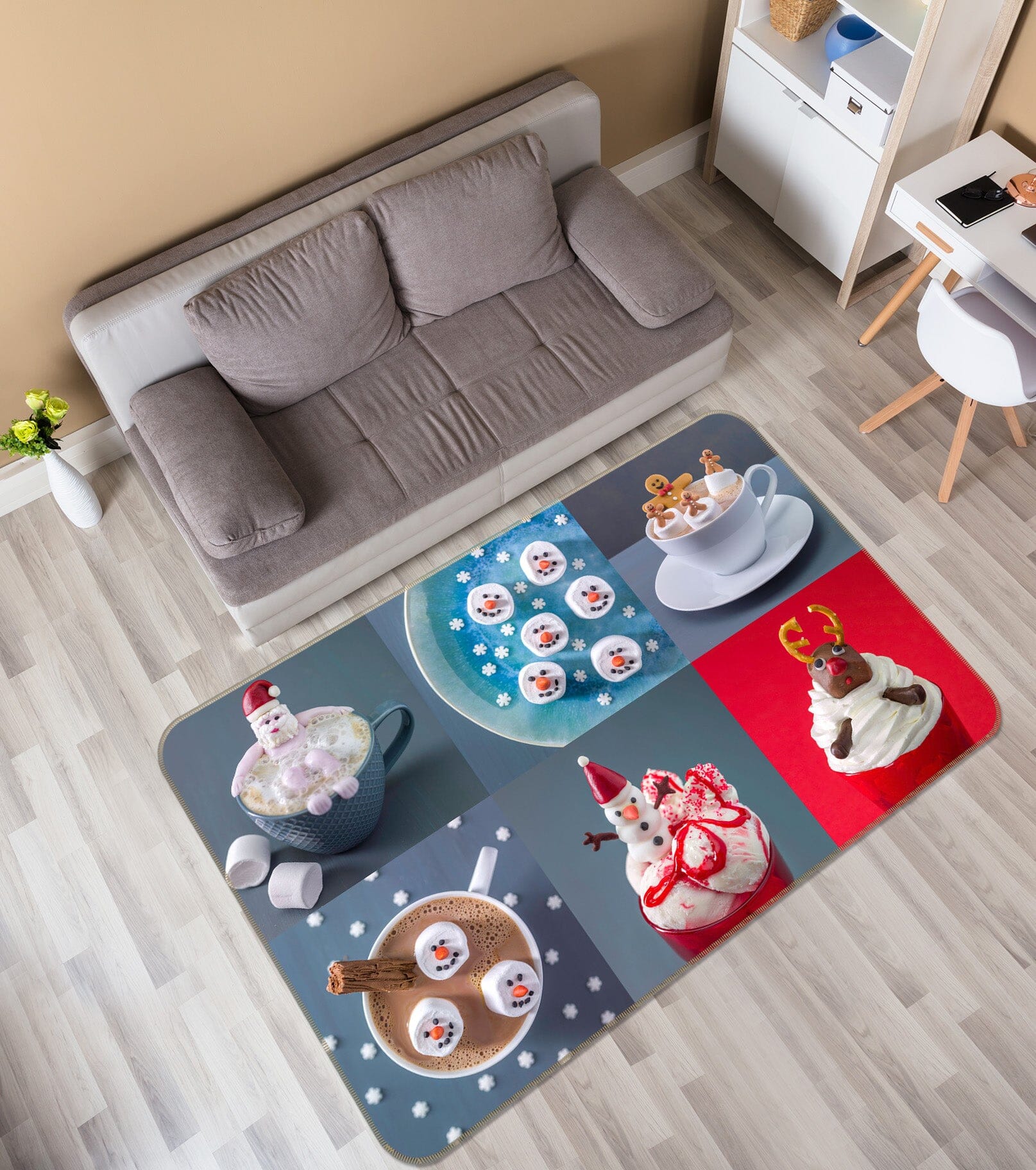 3D Delicious Cake 2024 Assaf Frank Rug Non Slip Rug Mat Mat AJ Creativity Home