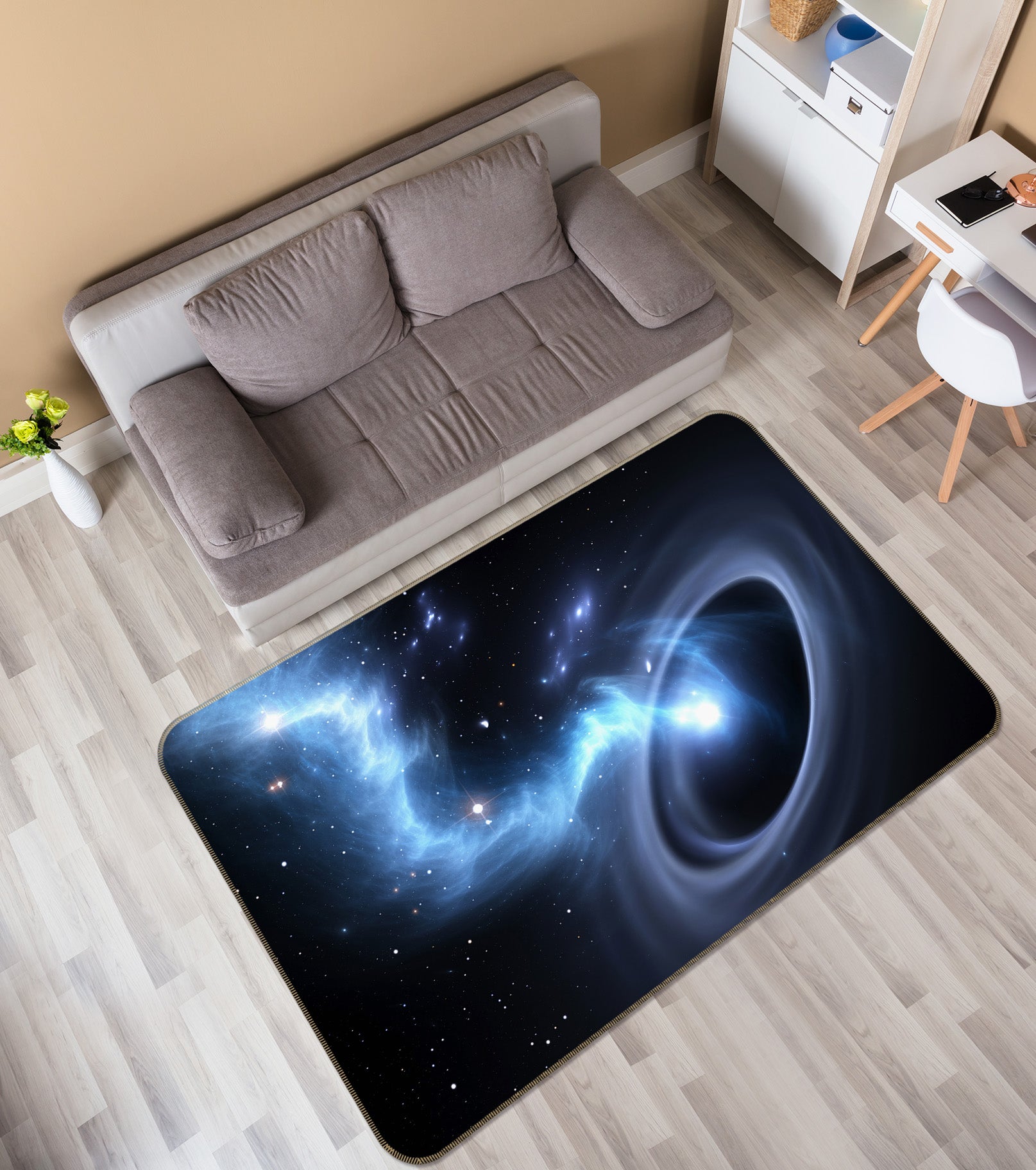 3D Starry Sky 34143 Non Slip Rug Mat