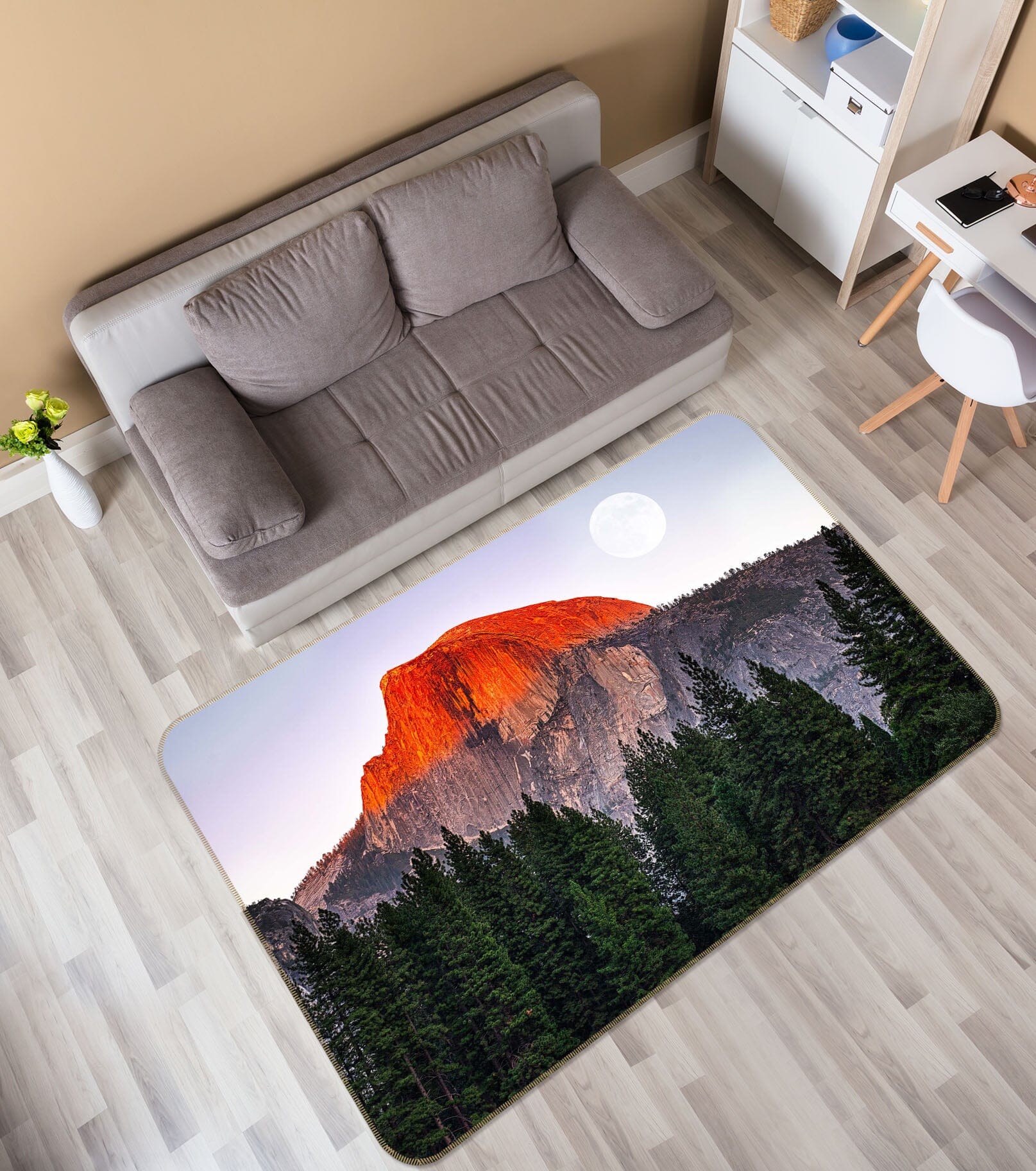 3D Red Valley 1174 Marco Carmassi Rug Non Slip Rug Mat Mat AJ Creativity Home