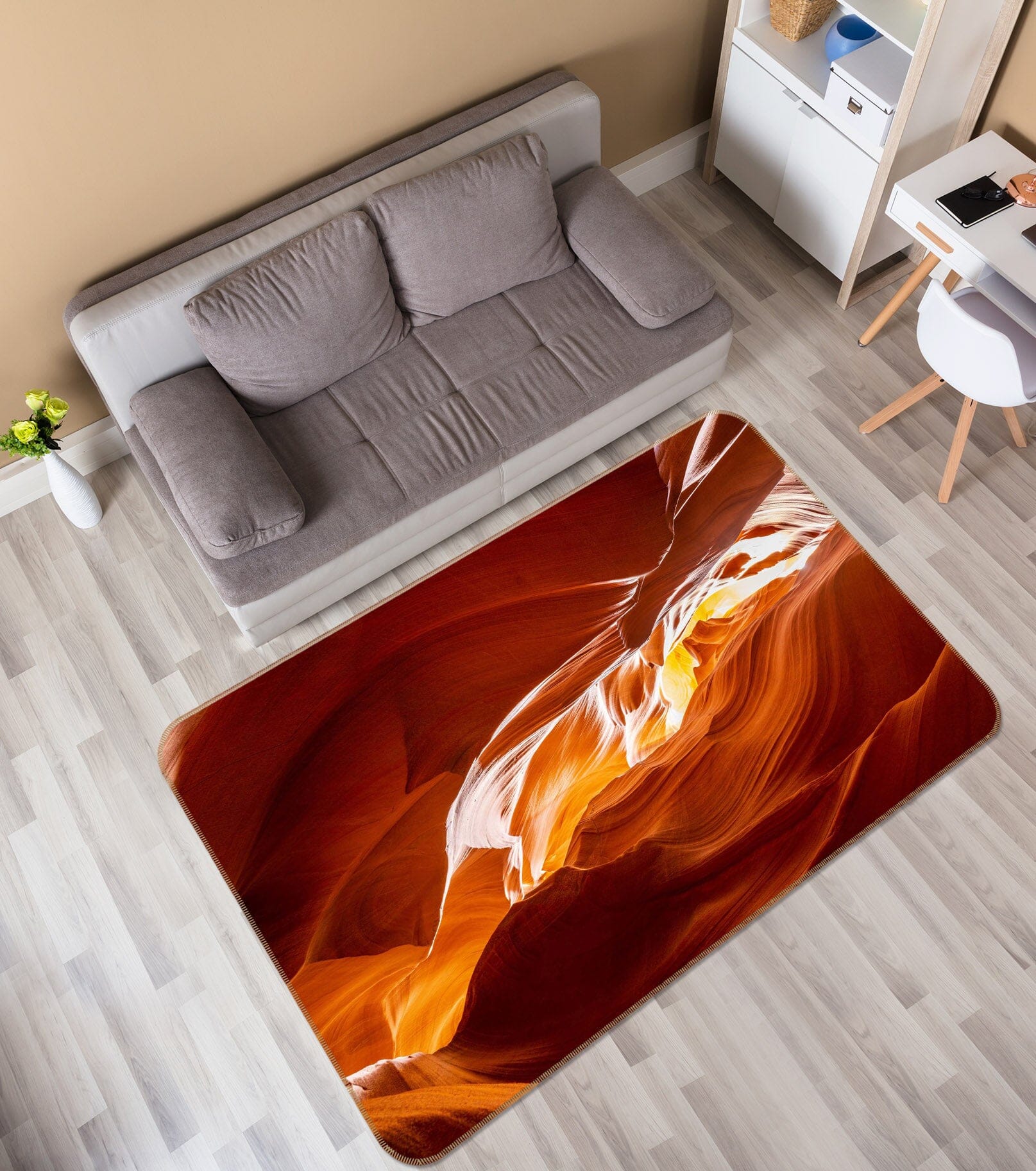 3D Red Magma 1164 Marco Carmassi Rug Non Slip Rug Mat Mat AJ Creativity Home