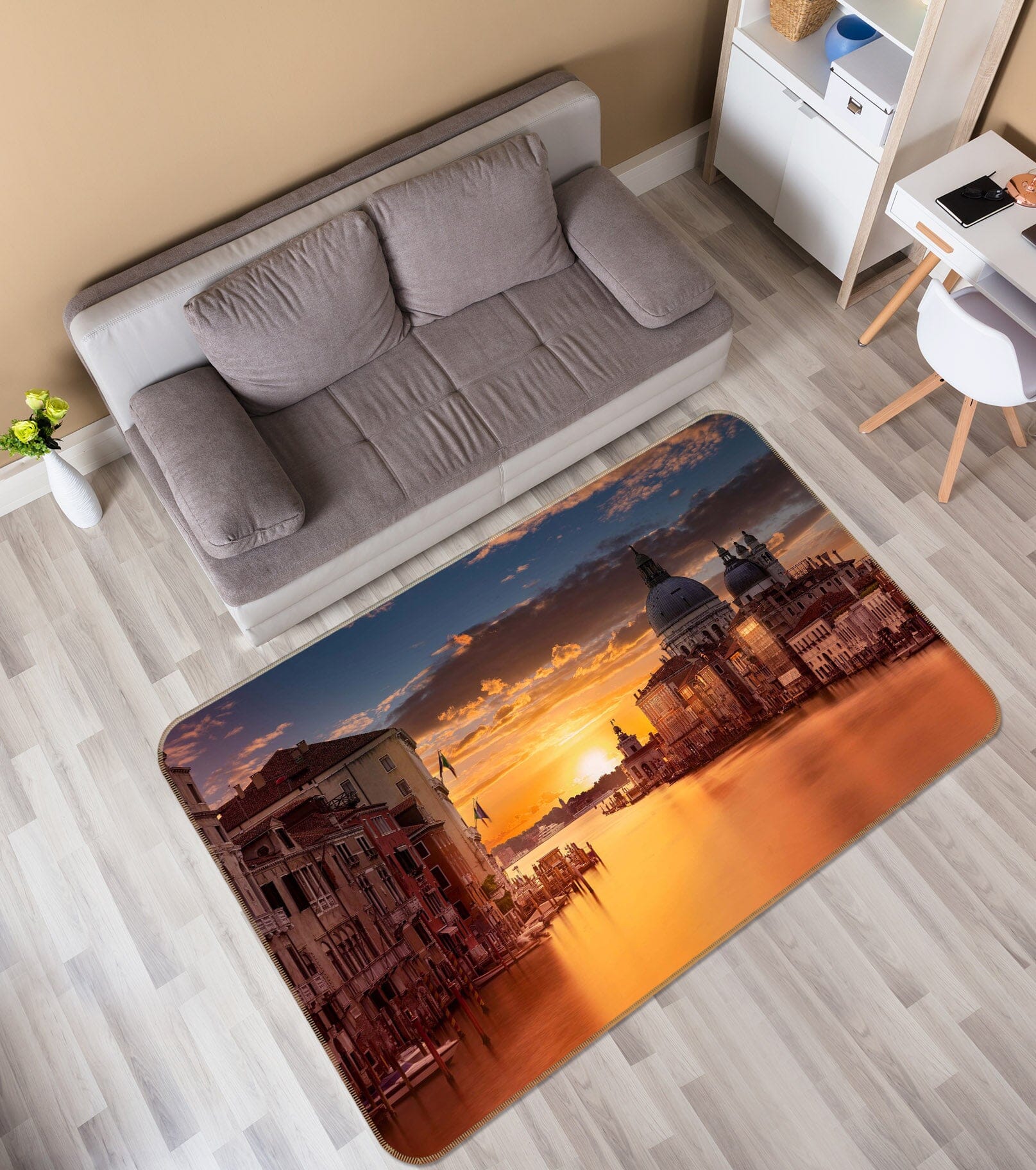 3D Dusk City 1106 Marco Carmassi Rug Non Slip Rug Mat Mat AJ Creativity Home
