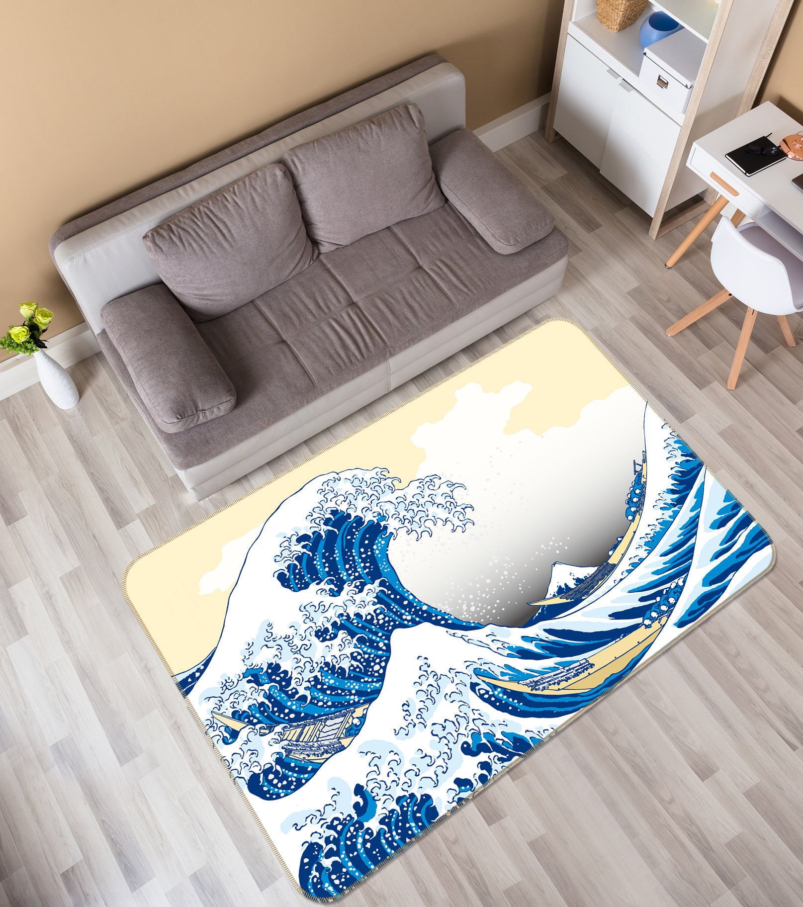 3D Waves 30223 Non Slip Rug Mat