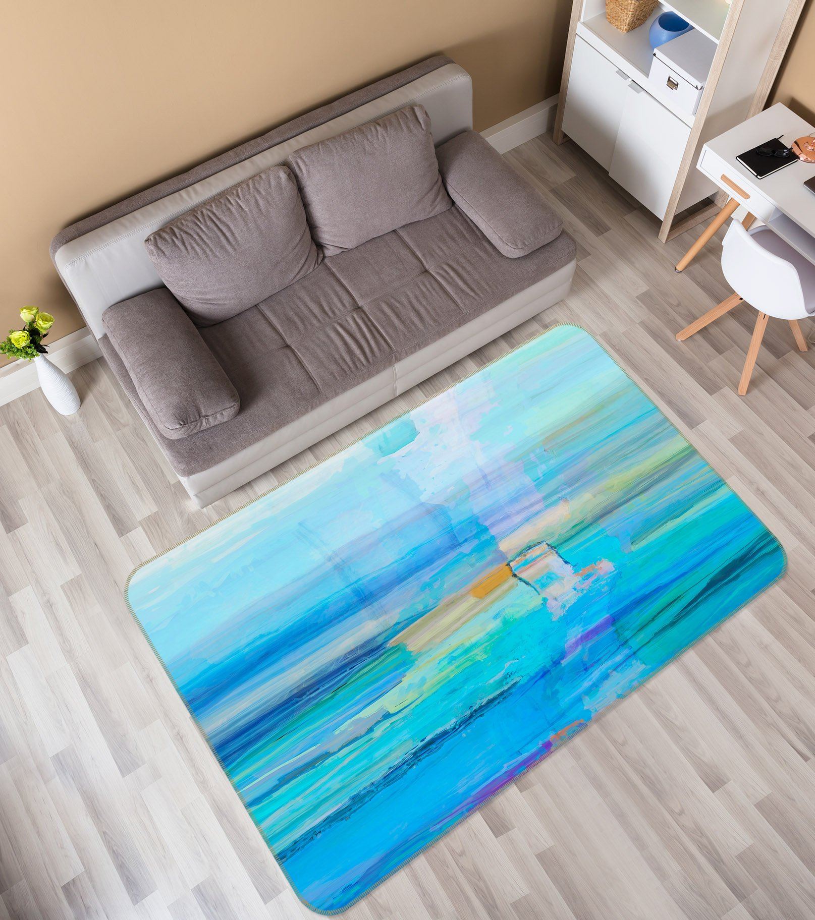 3D Blue Sea 1006 Michael Tienhaara Rug Non Slip Rug Mat Mat AJ Creativity Home