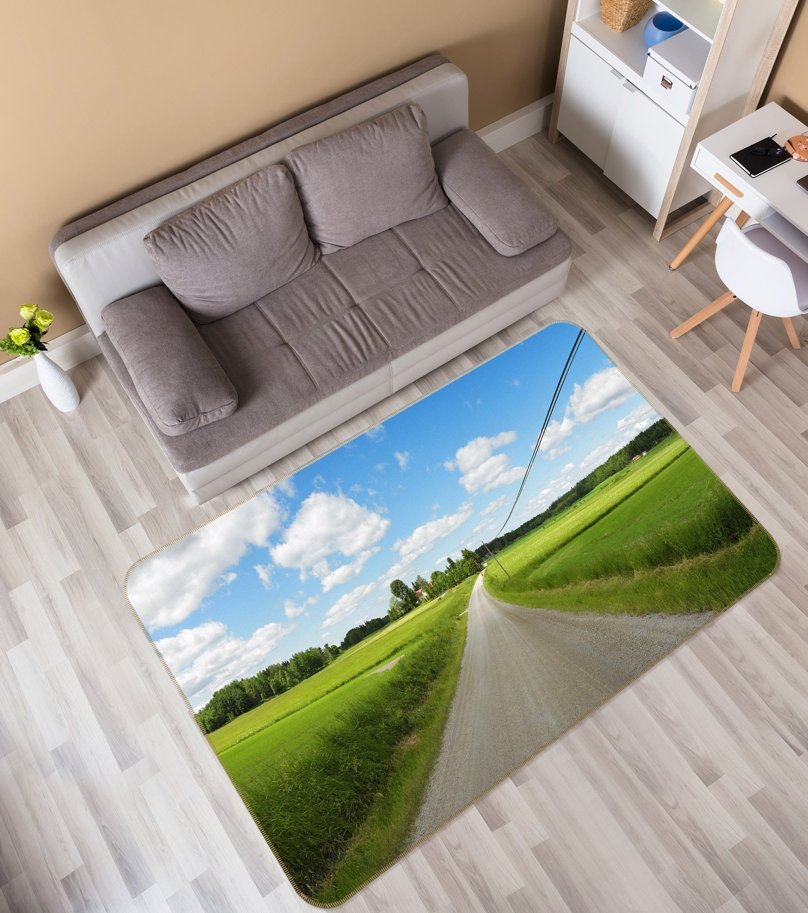 3D Grass Path 75272 Non Slip Rug Mat
