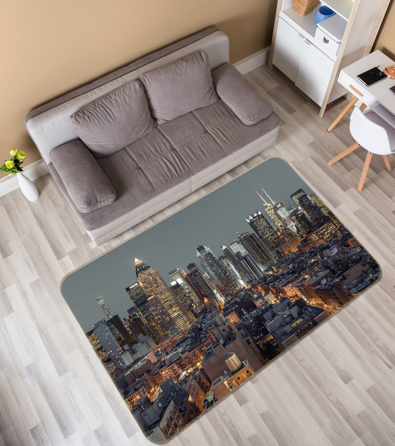 3D High Building 1011 Assaf Frank Rug Non Slip Rug Mat Mat AJ Creativity Home