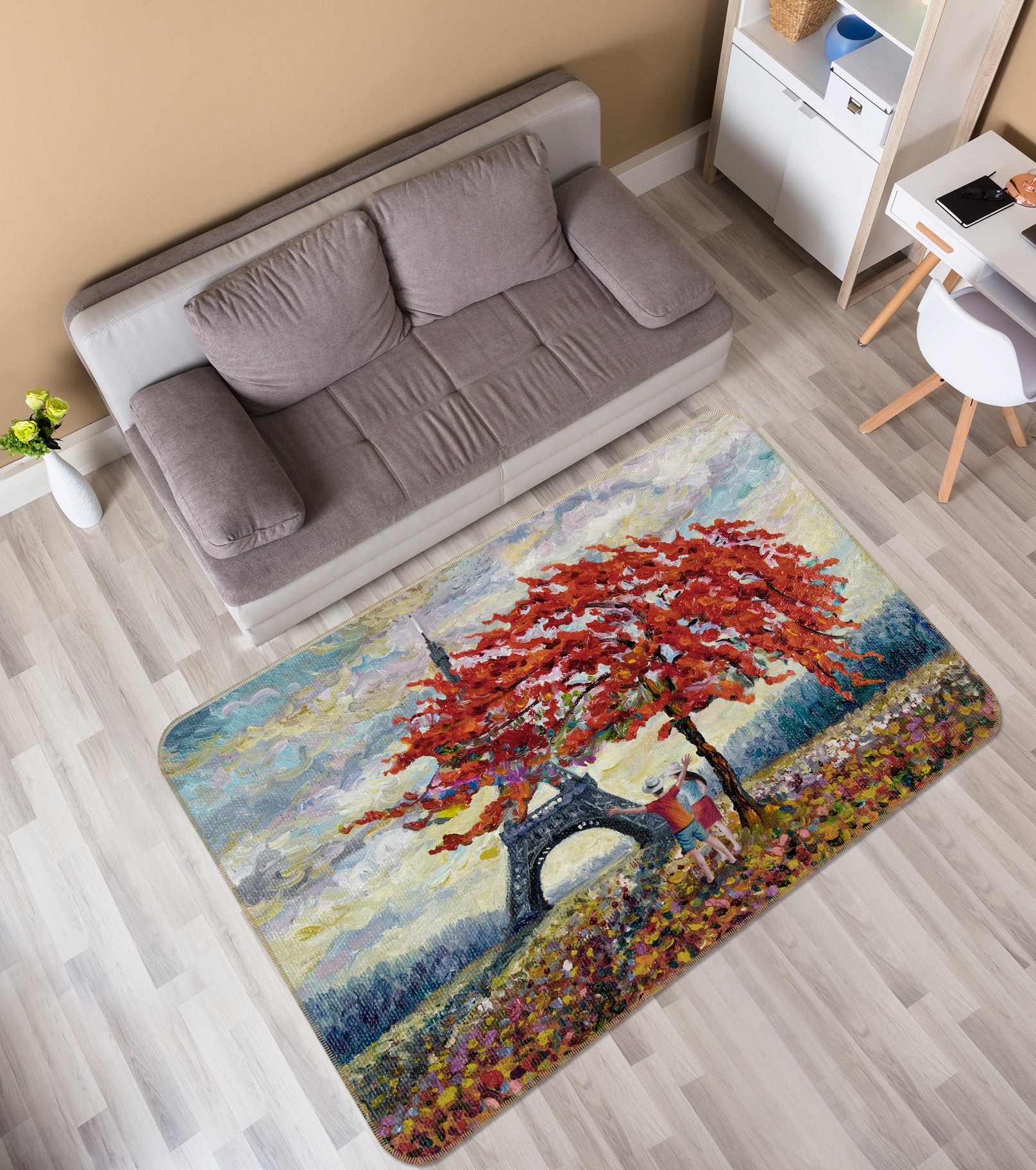 3D Tree Tower 30157 Non Slip Rug Mat