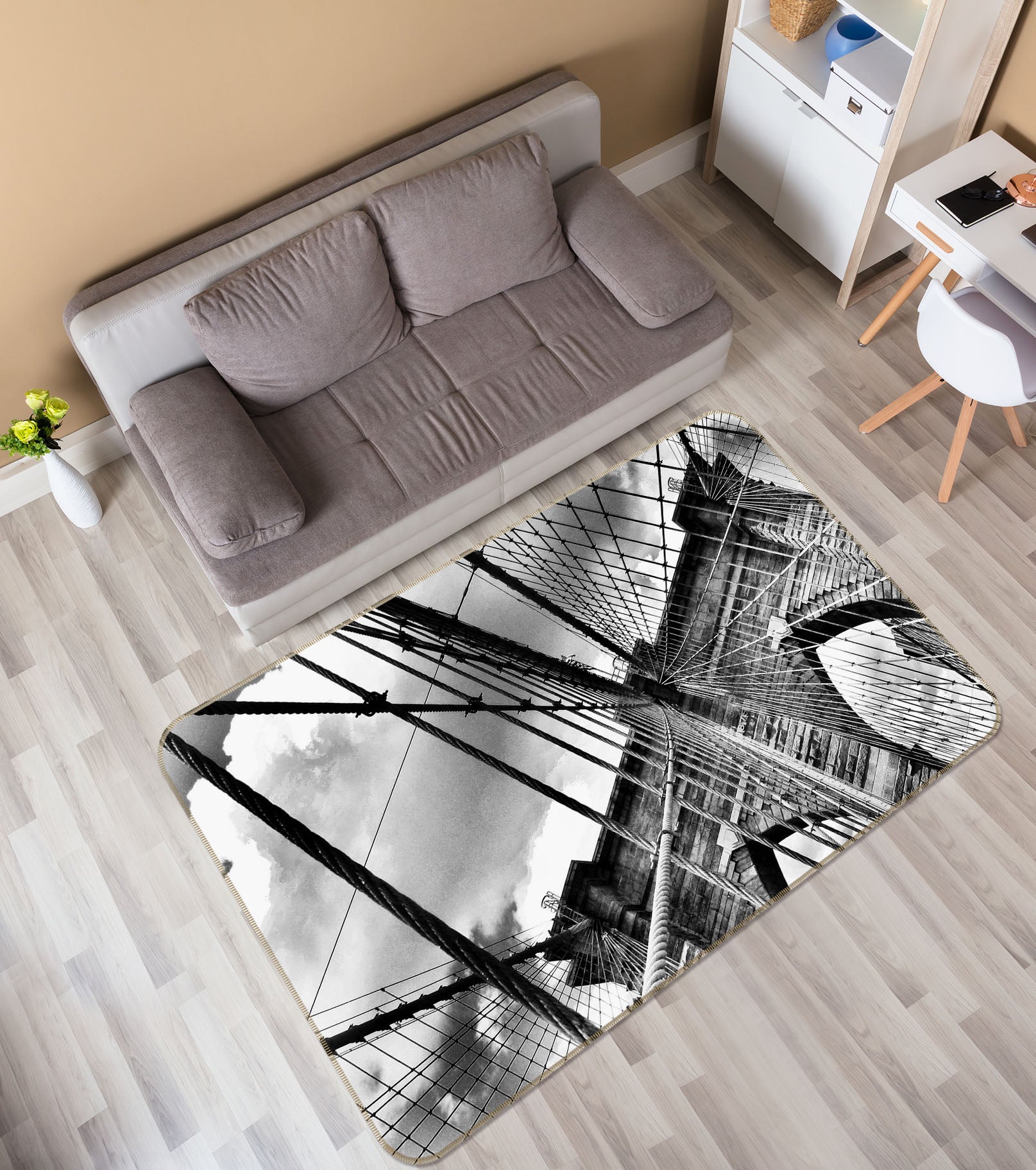 3D Bridge 32017 Non Slip Rug Mat