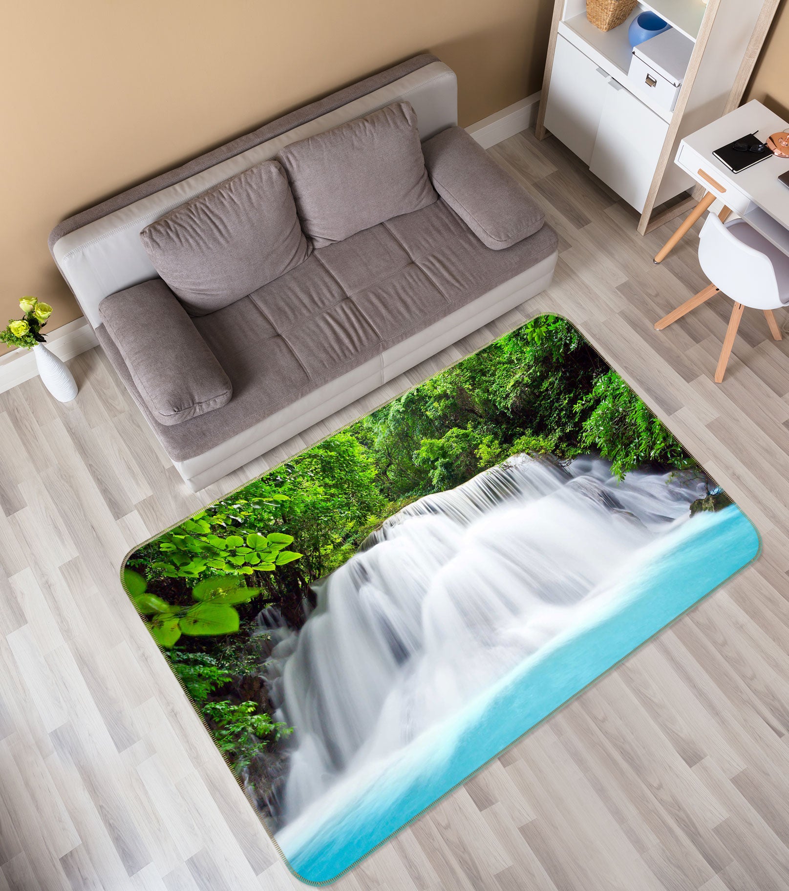3D Waterfall 76264 Non Slip Rug Mat