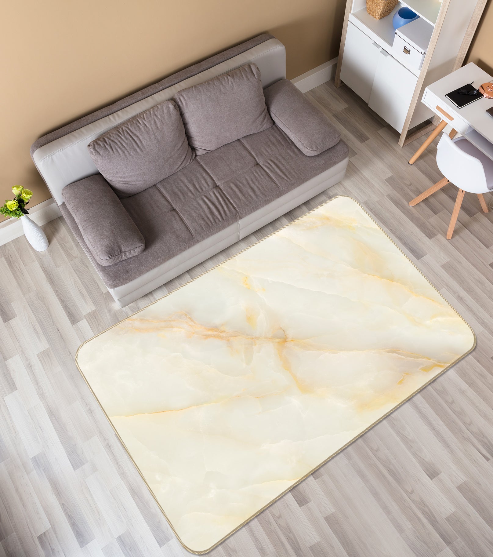 3D Marble 29128 Non Slip Rug Mat