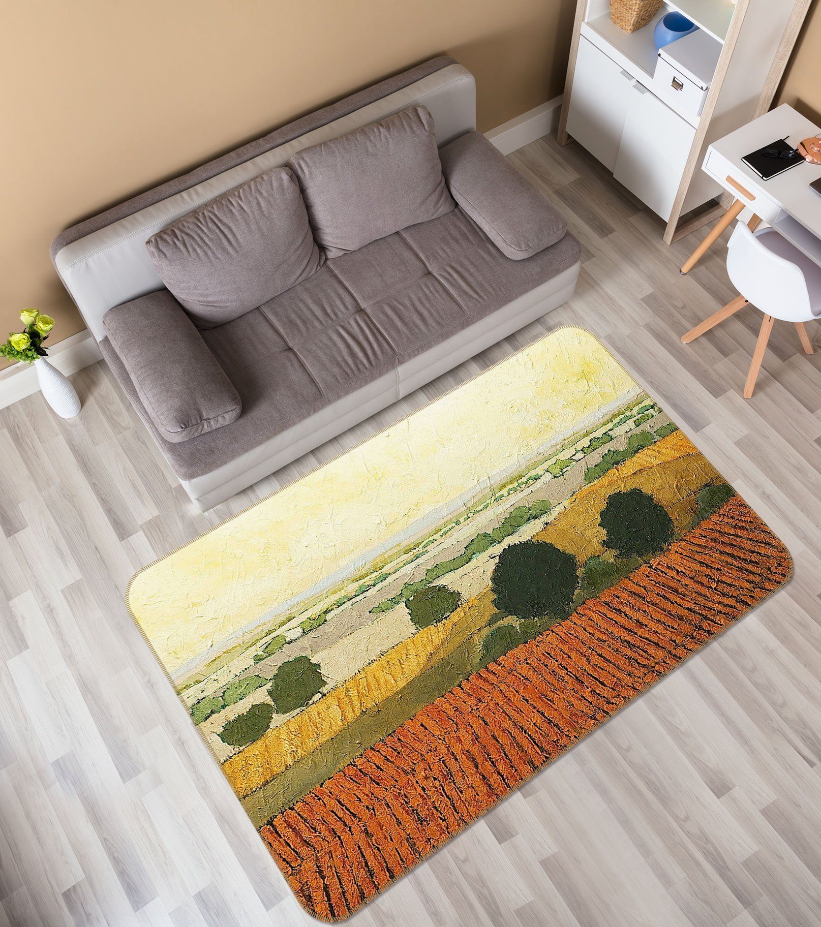 3D After Harvest 1016 Allan P. Friedlander Rug Non Slip Rug Mat Mat AJ Creativity Home