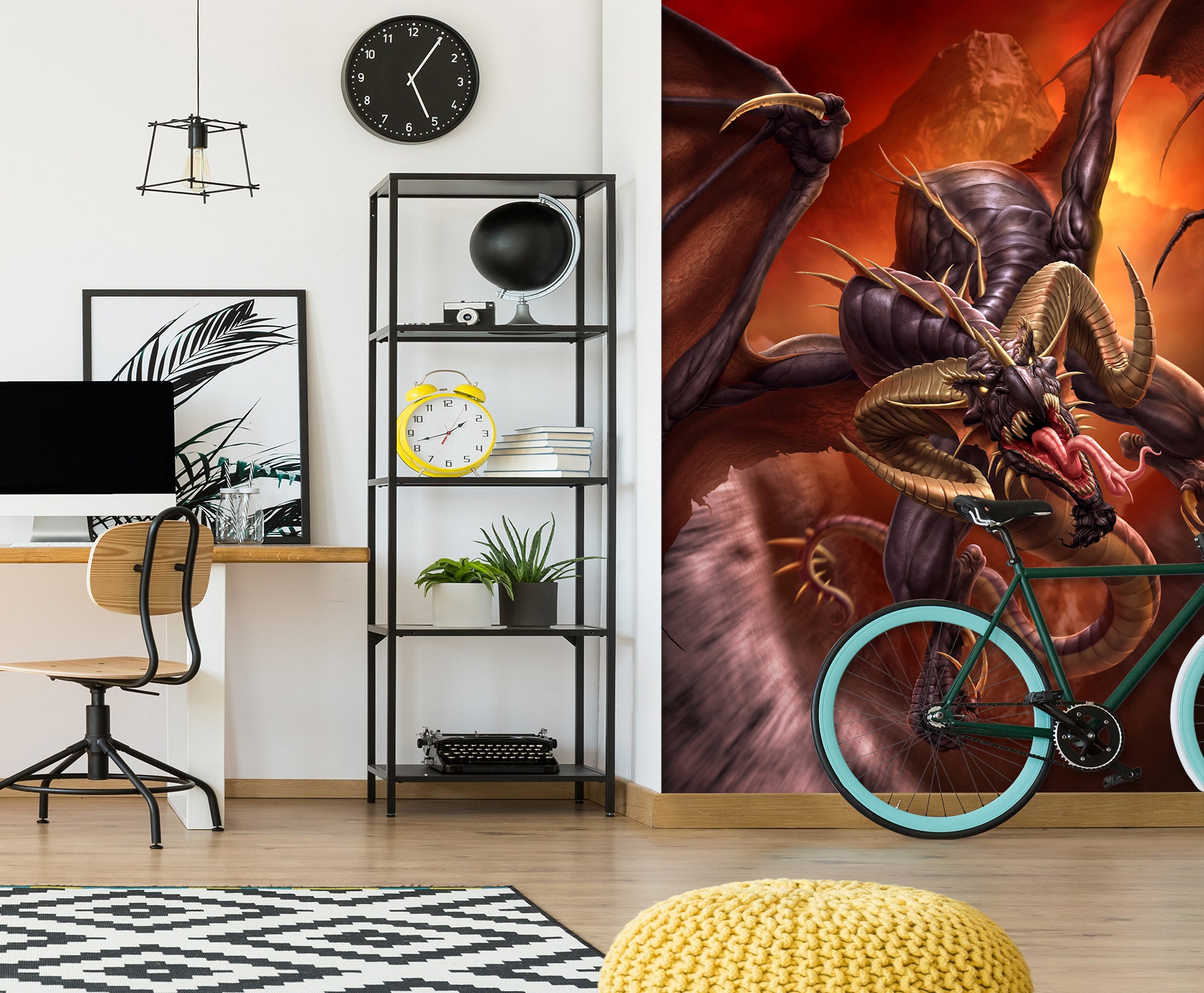 3D Wing Dragon 5020 Tom Wood Wall Mural Wall Murals