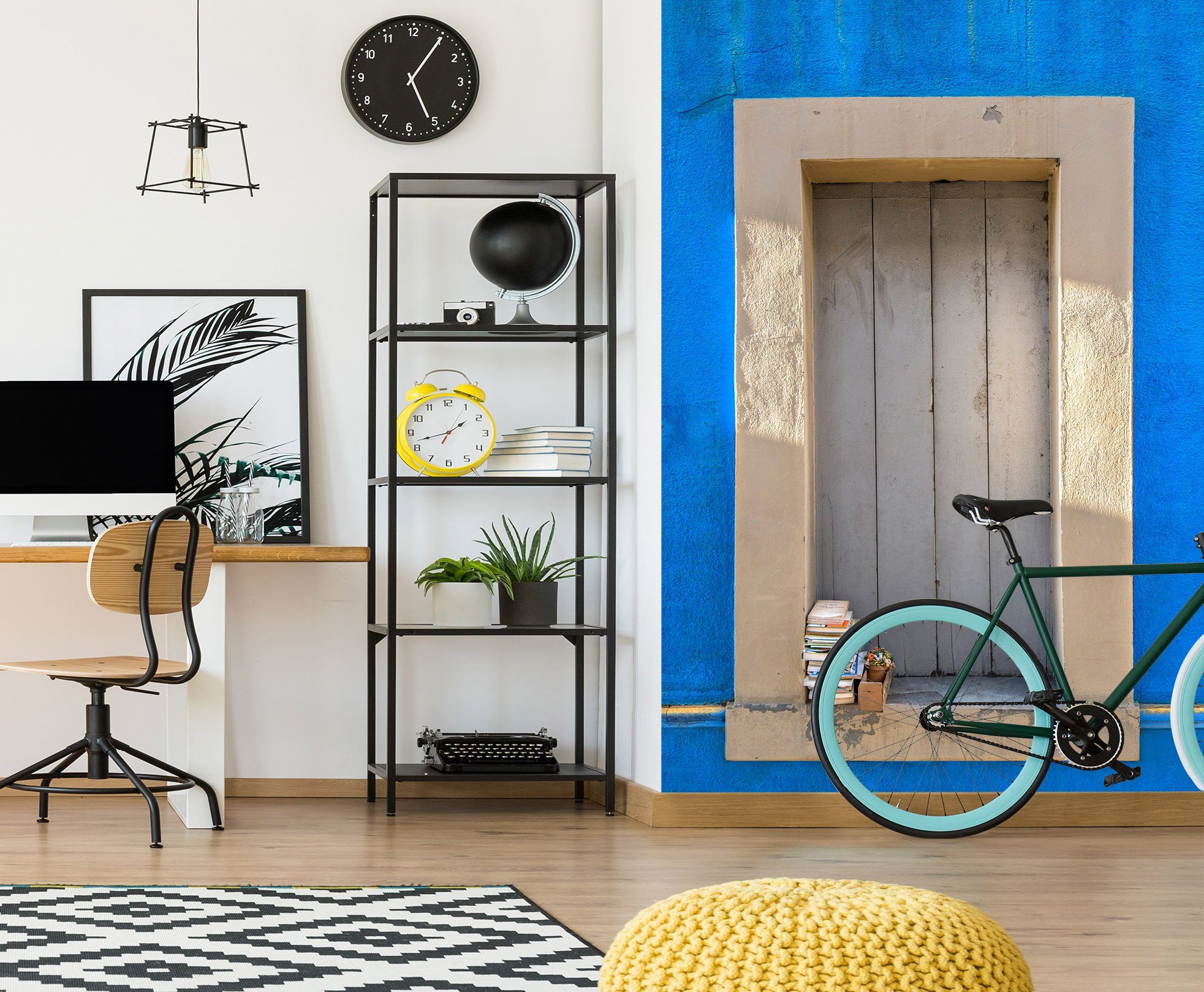 3D Blue Door 1399 Marco Carmassi Wall Mural Wall Murals Wallpaper AJ Wallpaper 2