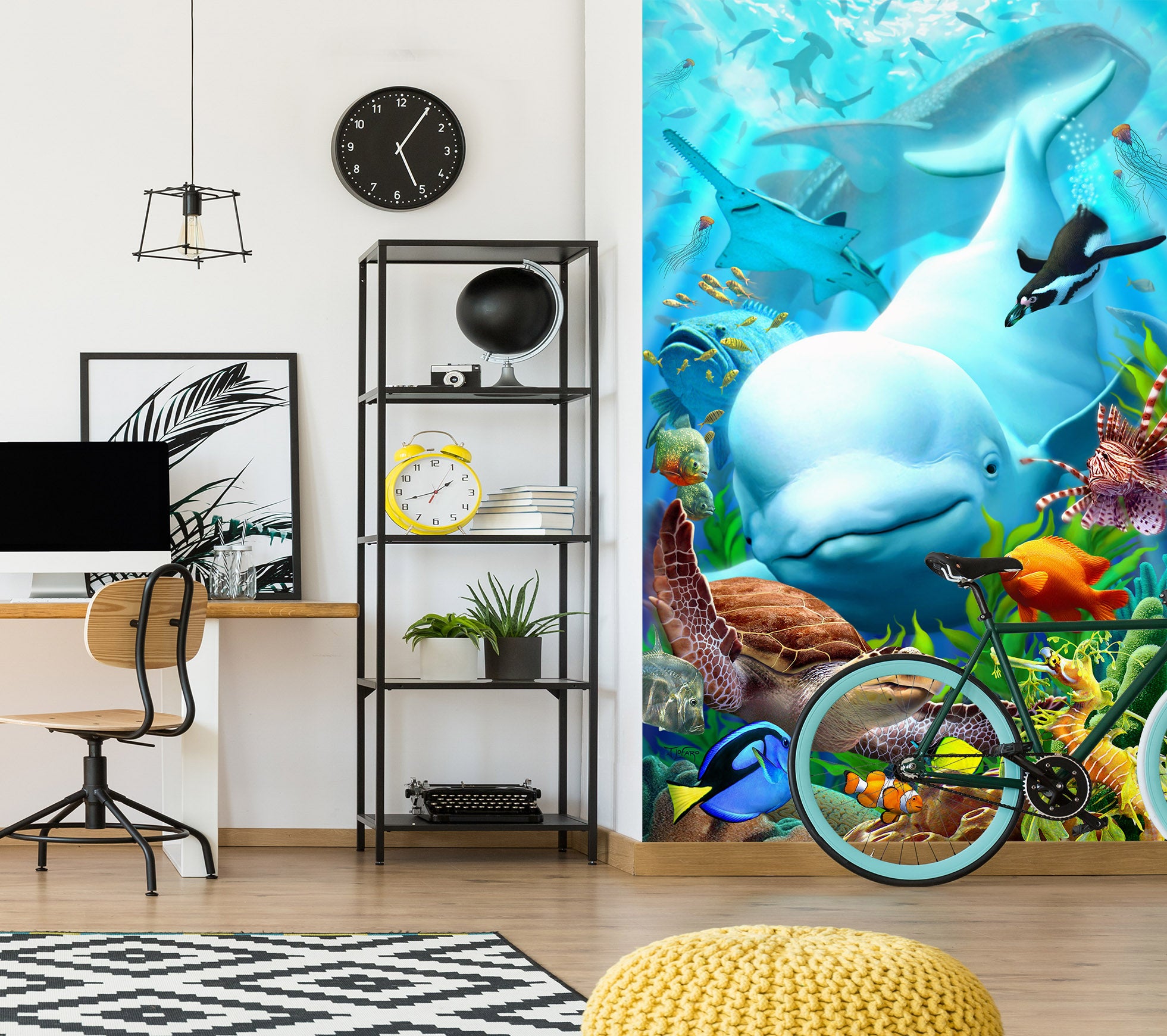 3D Seavilians 85033 Jerry LoFaro Wall Mural Wall Murals