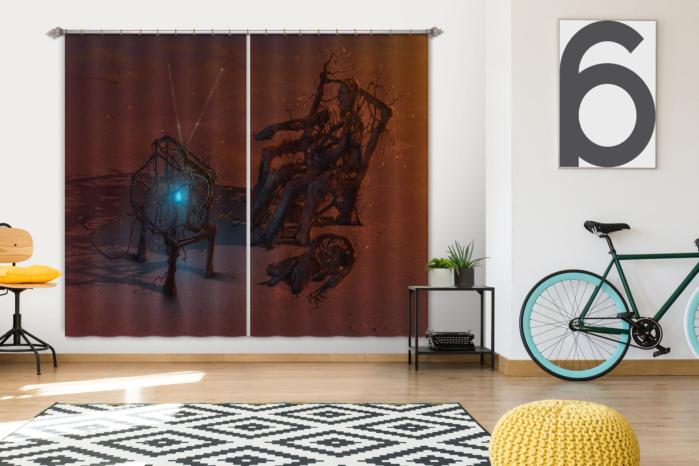 3D Remote 064 Vincent Hie Curtain Curtains Drapes Curtains AJ Creativity Home