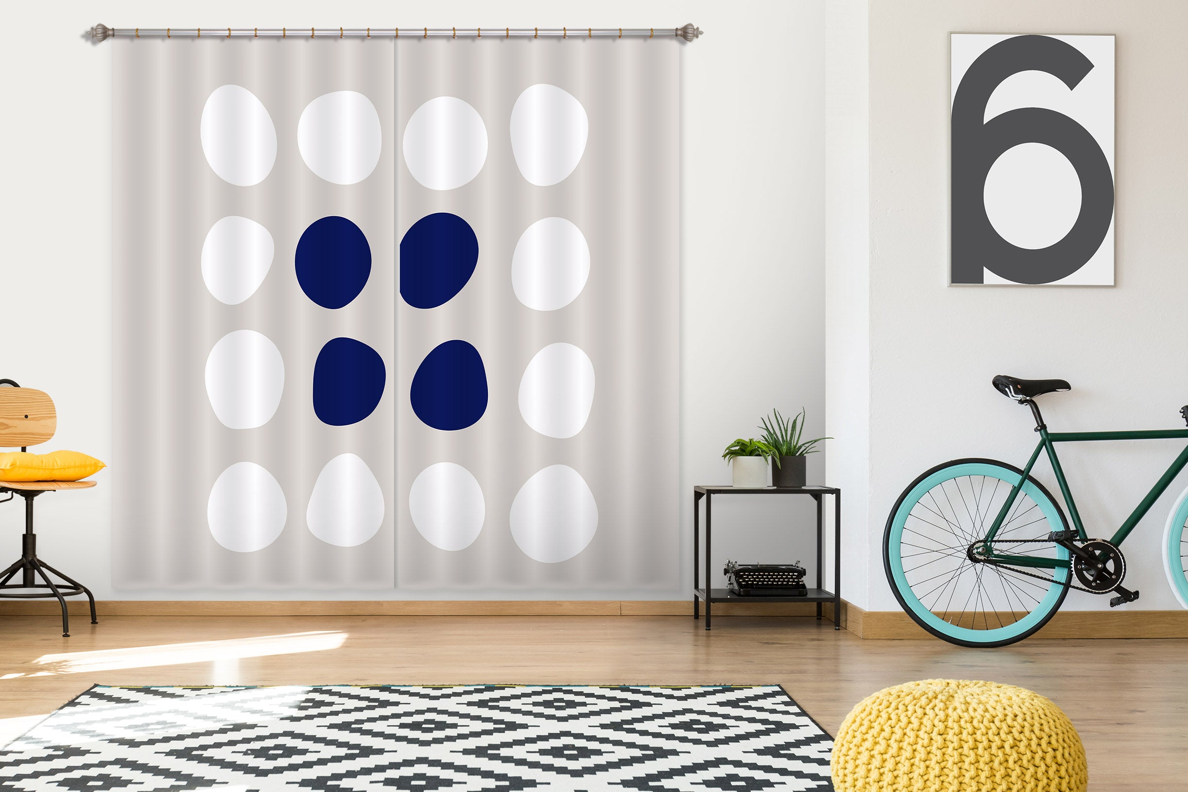 3D Point Pattern 111118 Kashmira Jayaprakash Curtain Curtains Drapes