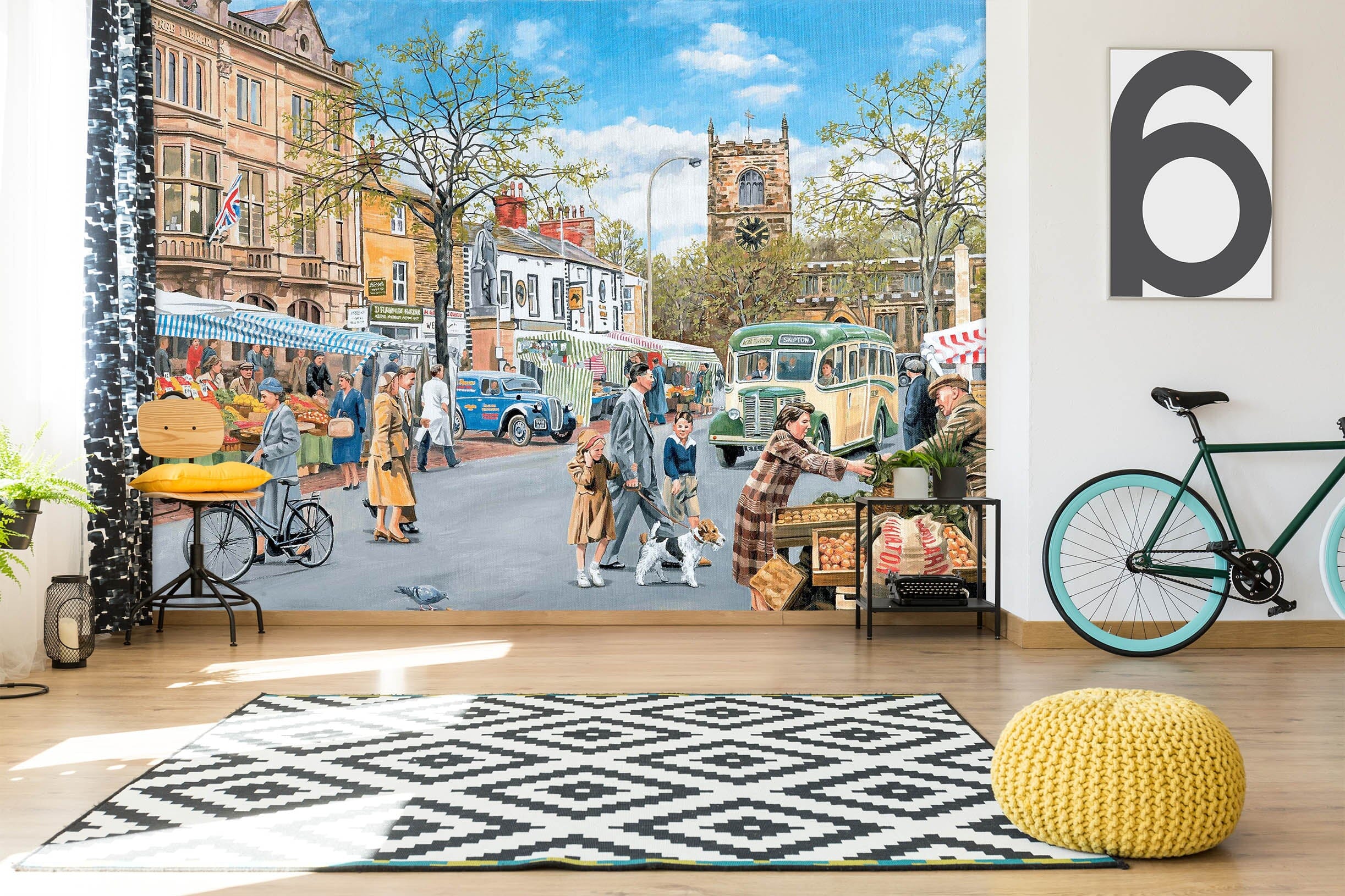 3D Market Day 1036 Trevor Mitchell Wall Mural Wall Murals Wallpaper AJ Wallpaper 2