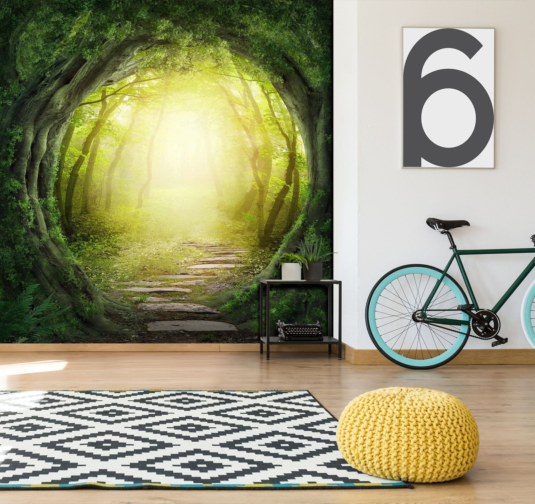 3D Tree Hole Arch 065 Wall Murals Wallpaper AJ Wallpaper 2