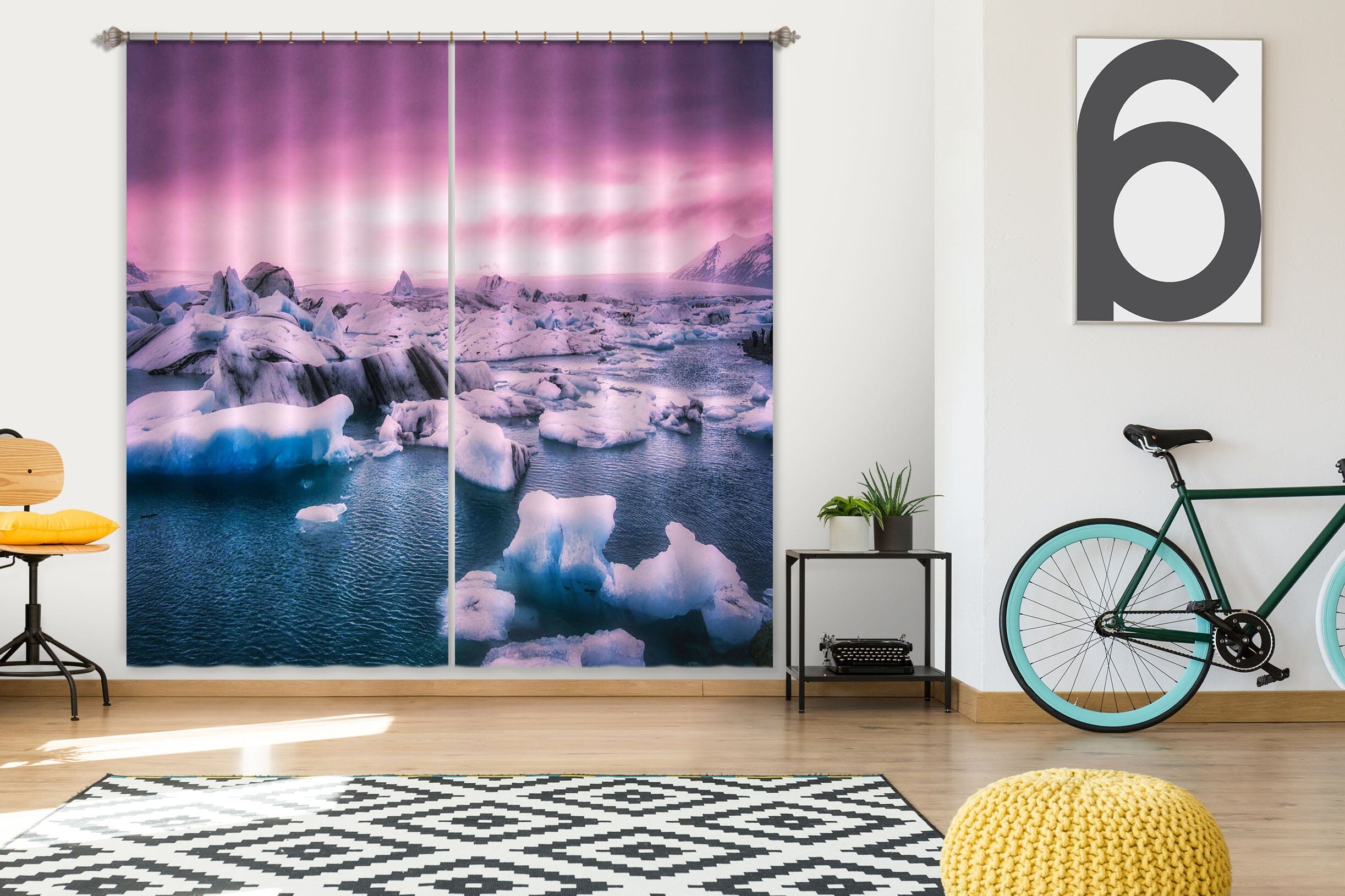 3D Melting Snow 127 Marco Carmassi Curtain Curtains Drapes Curtains AJ Creativity Home