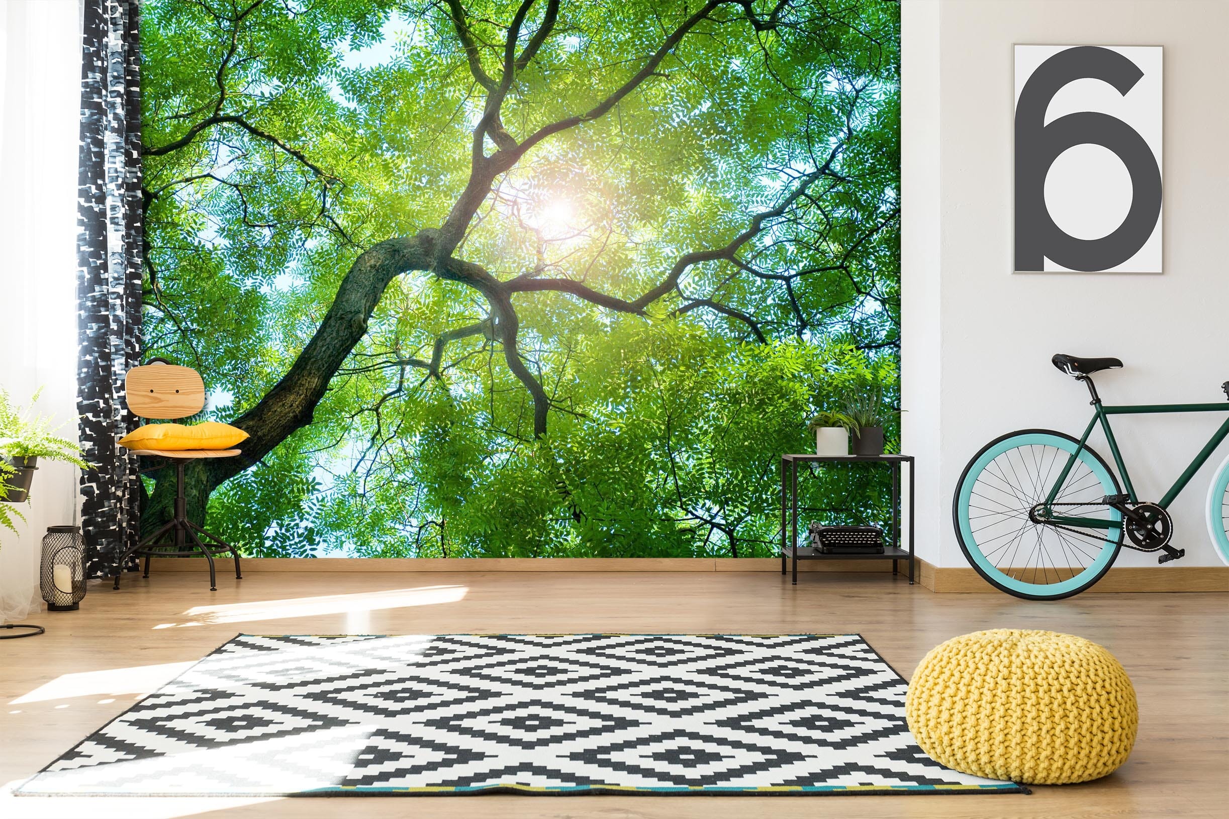 3D Sunshine Forest 111 Wall Murals Wallpaper AJ Wallpaper 2