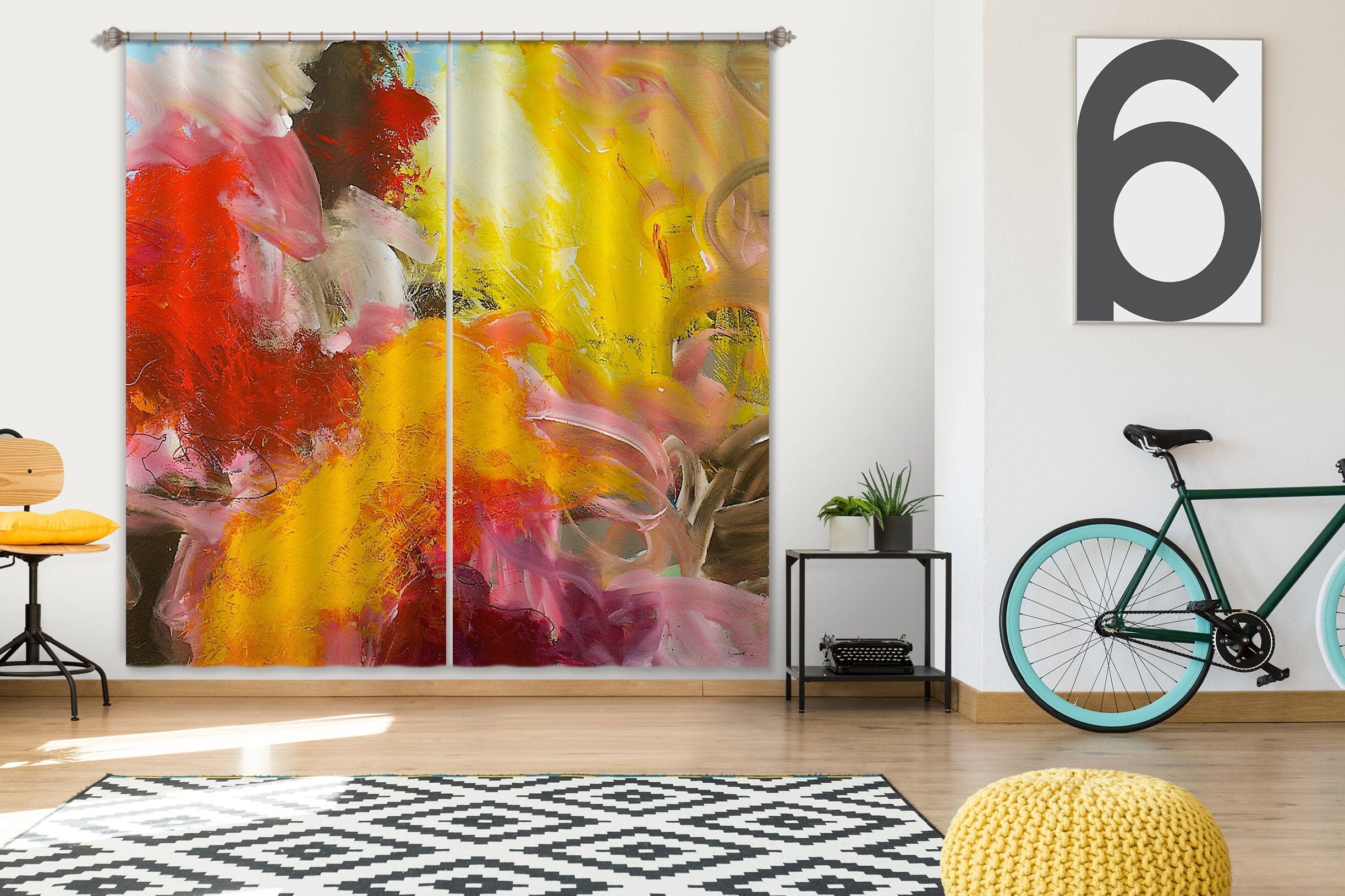 3D Color Graffiti 163 Allan P. Friedlander Curtain Curtains Drapes Curtains AJ Creativity Home