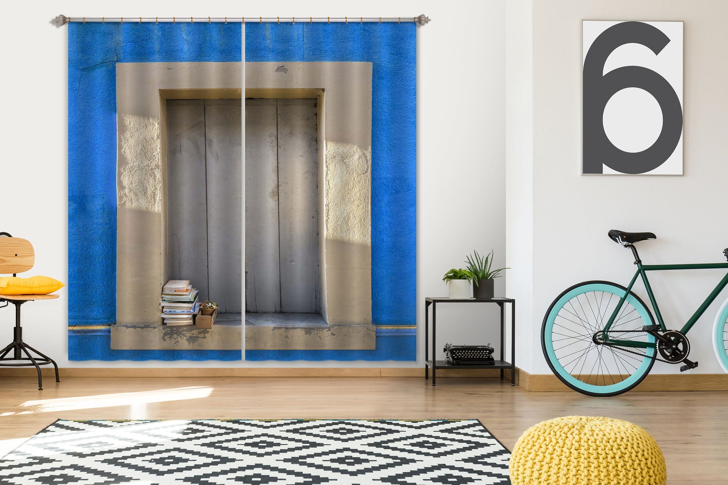 3D Gray Pattern 061 Marco Carmassi Curtain Curtains Drapes Curtains AJ Creativity Home