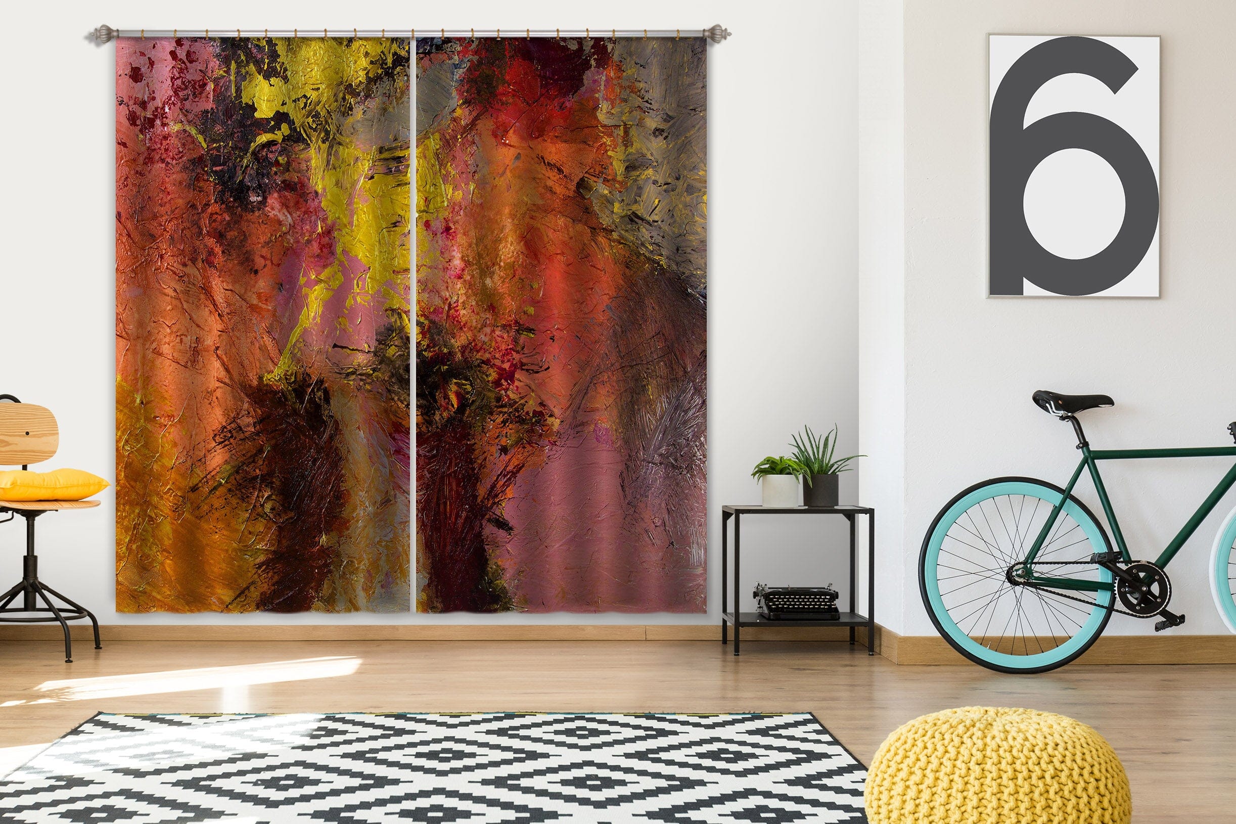 3D Random Draw 213 Allan P. Friedlander Curtain Curtains Drapes Curtains AJ Creativity Home