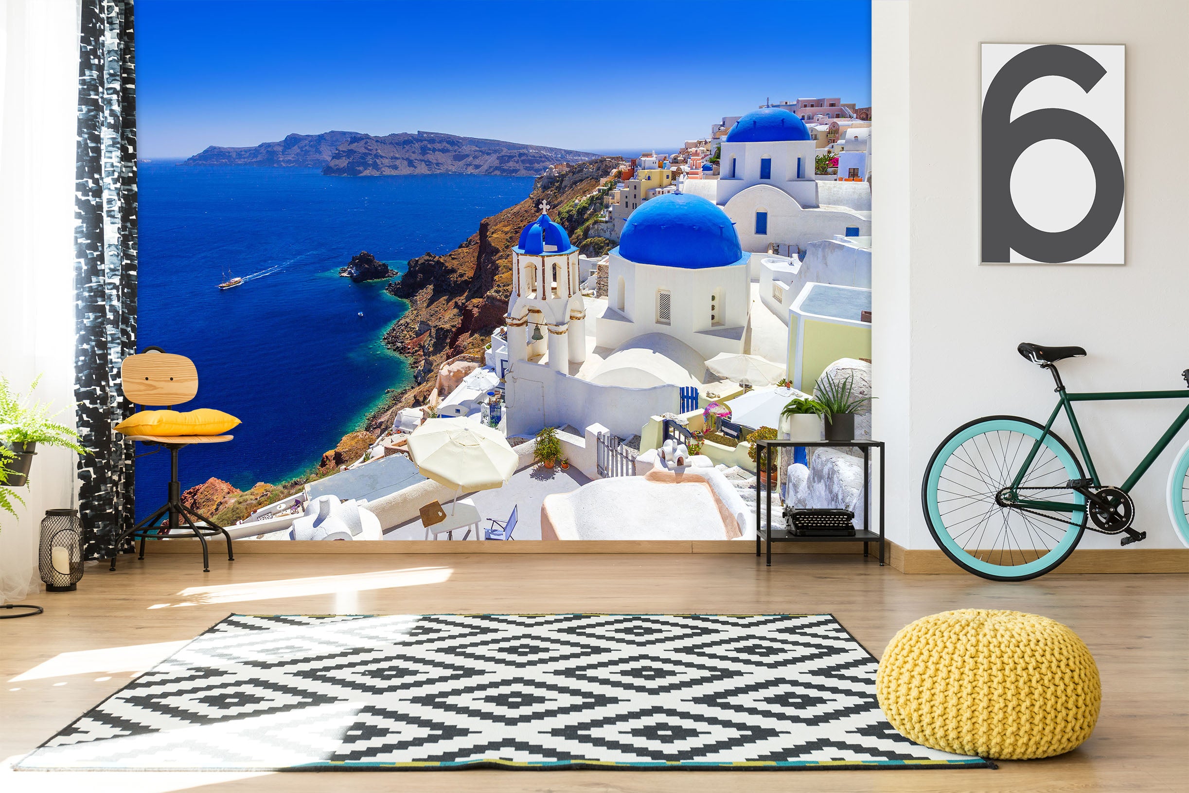 3D Sea Houses 58158 Wall Murals