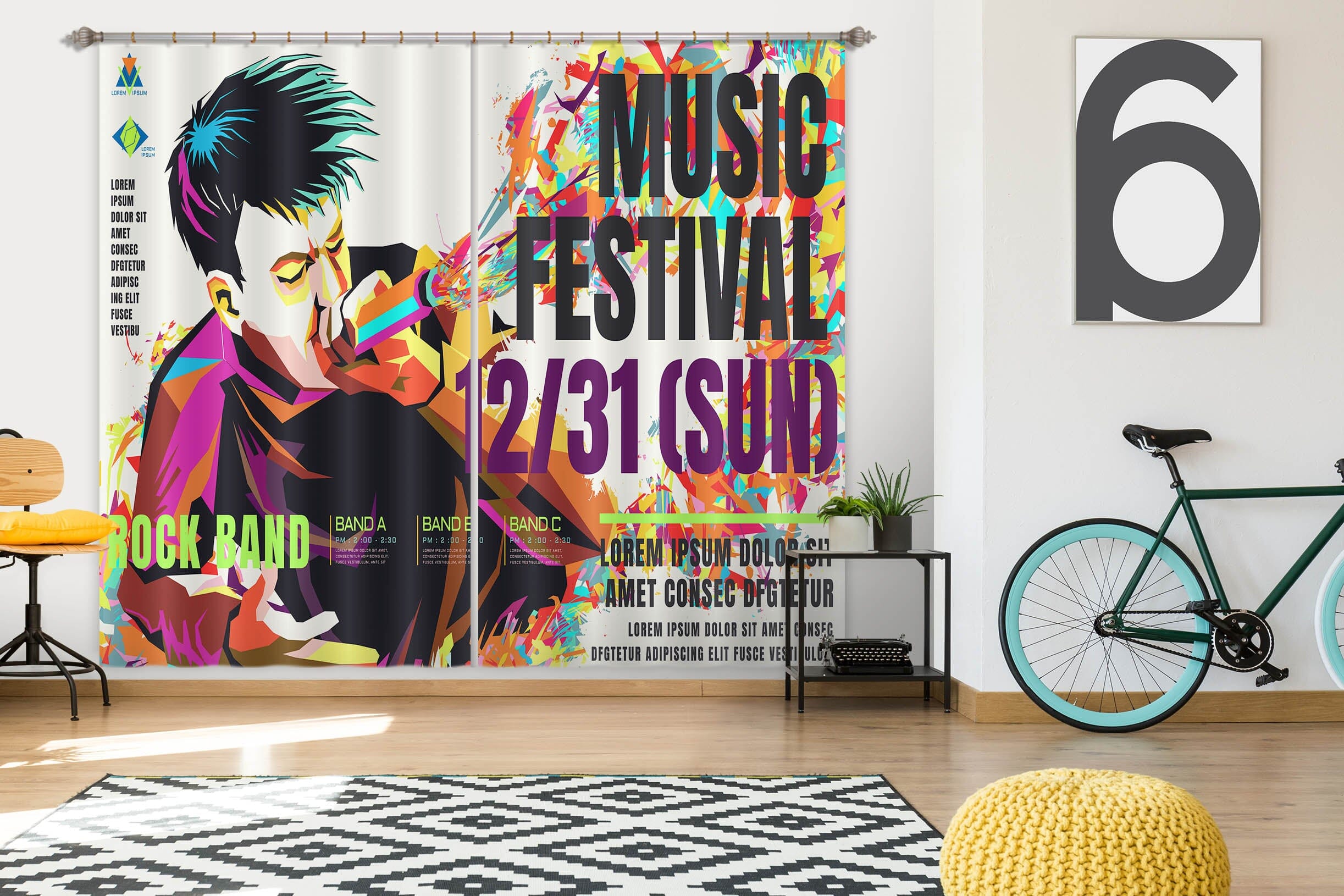 3D Singing Boy 782 Curtains Drapes Wallpaper AJ Wallpaper