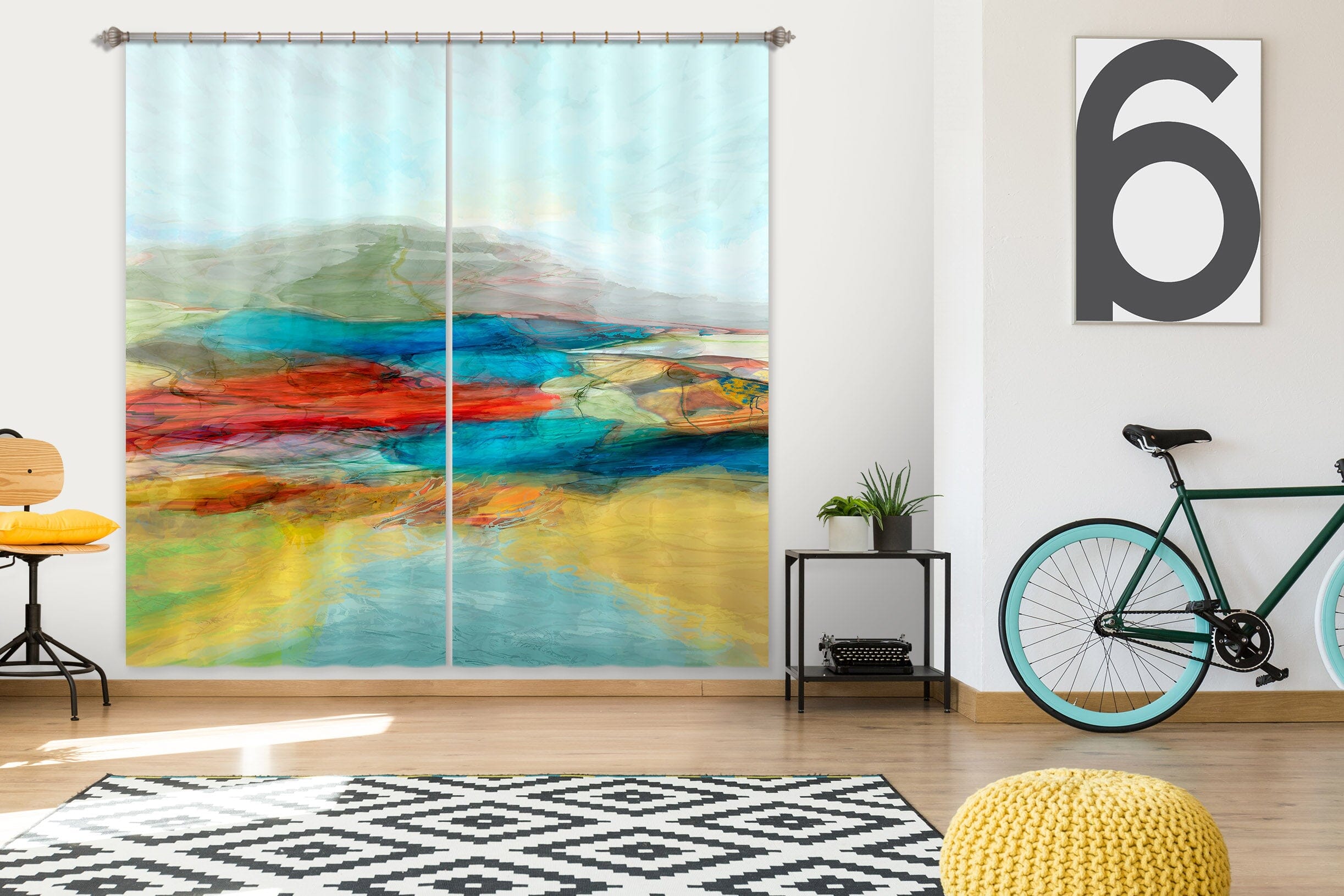 3D Colored Pool 252 Michael Tienhaara Curtain Curtains Drapes Curtains AJ Creativity Home