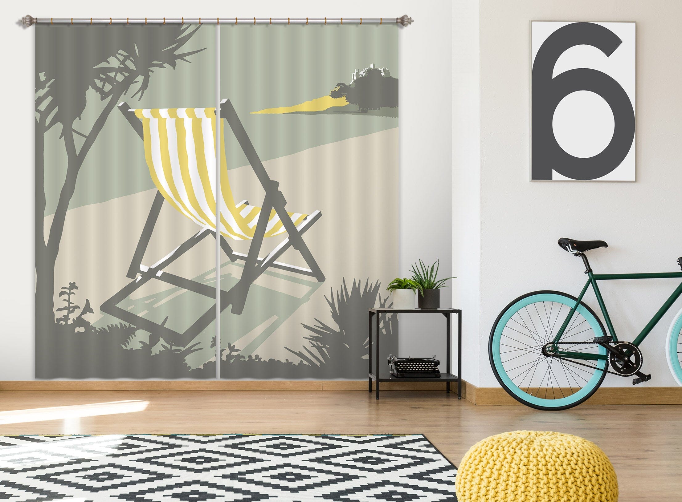 3D Marazion Deckchair 121 Steve Read Curtain Curtains Drapes Curtains AJ Creativity Home