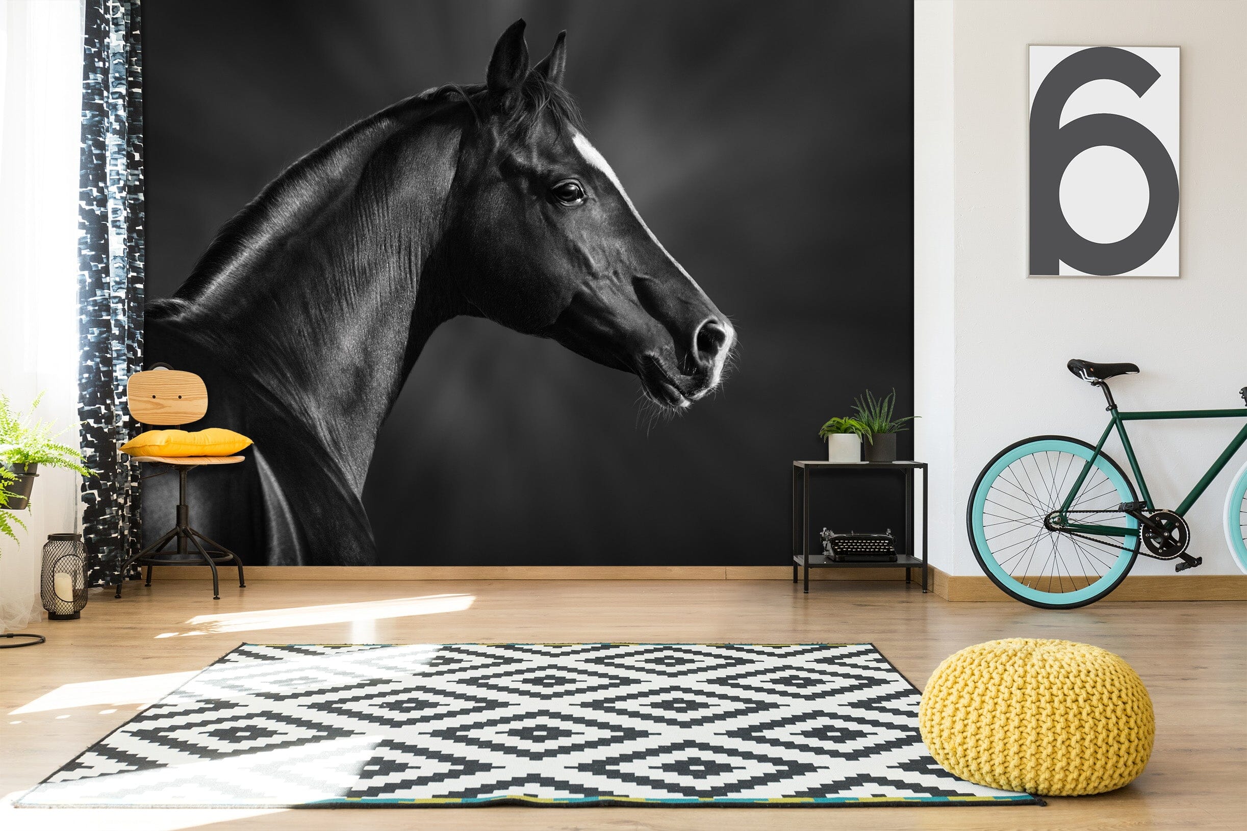 3D Dark Horse 2024 Wall Murals Wallpaper AJ Wallpaper 2