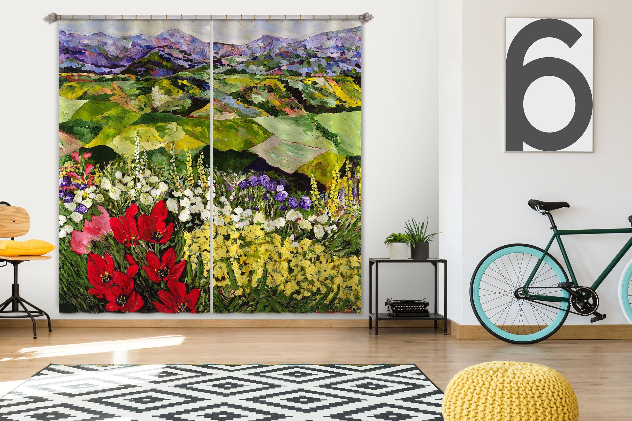 3D High Mountain 140 Allan P. Friedlander Curtain Curtains Drapes Curtains AJ Creativity Home